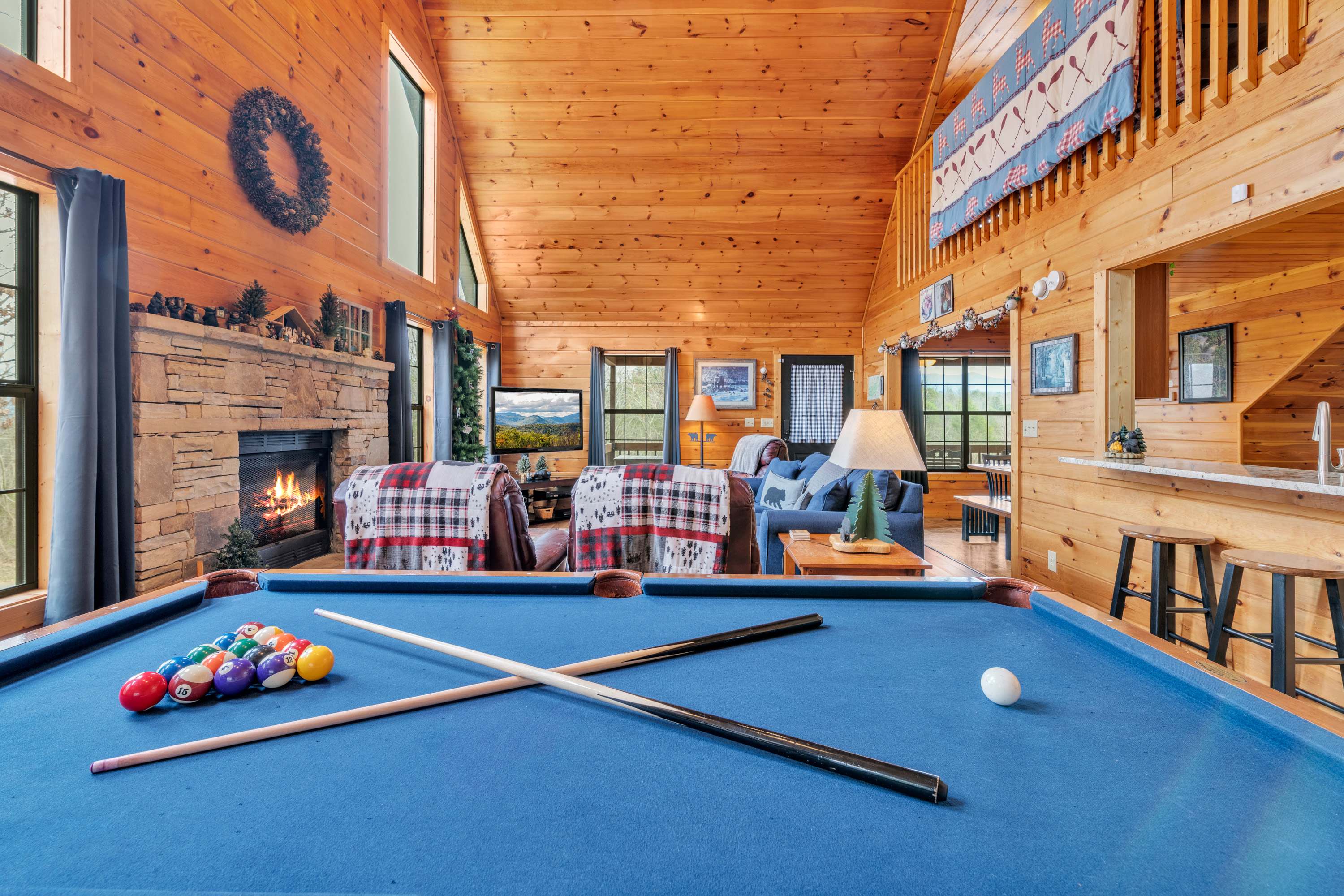 Rack ‘em up & unleash your competitive side with a round of pool