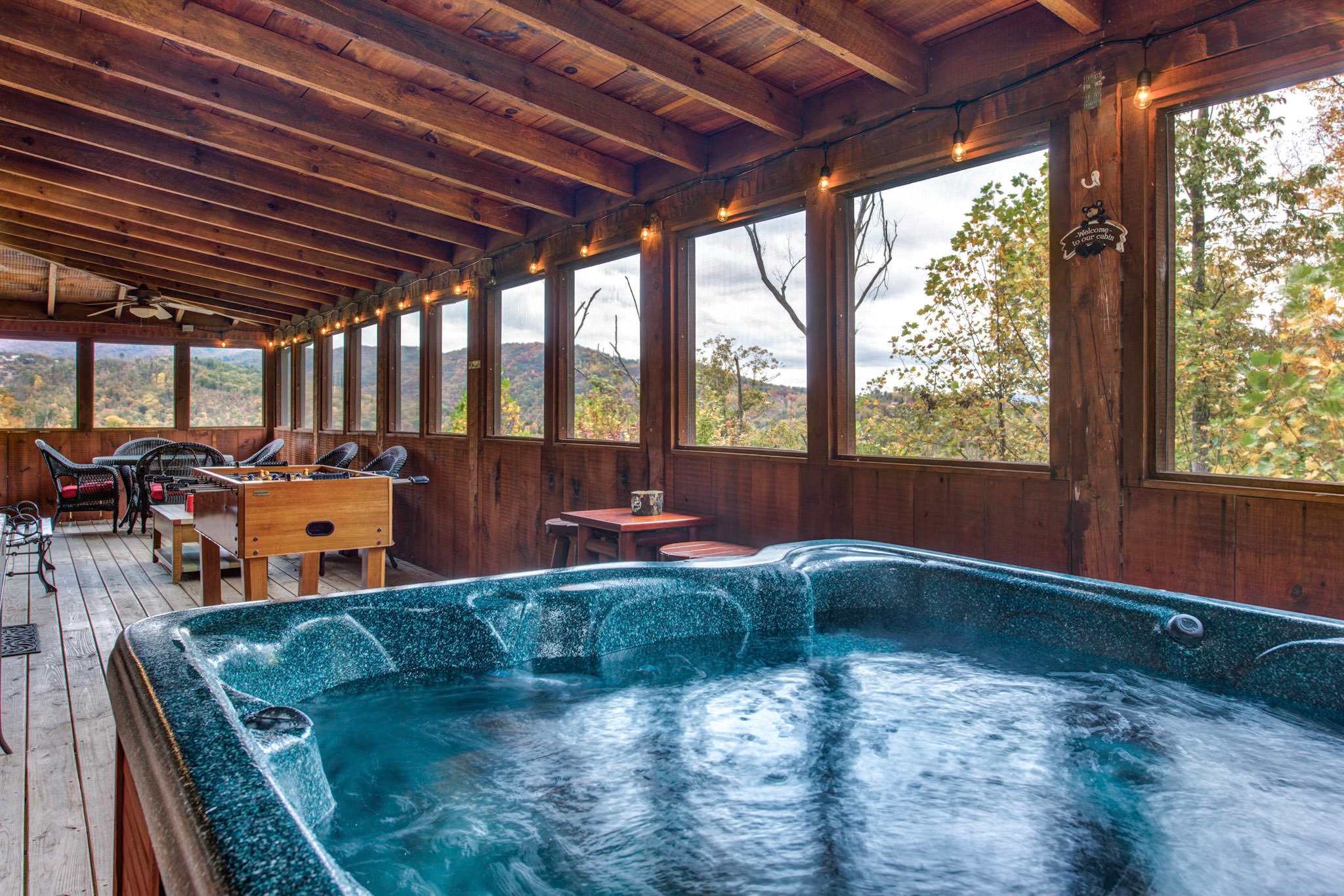 Hot tub with a view
