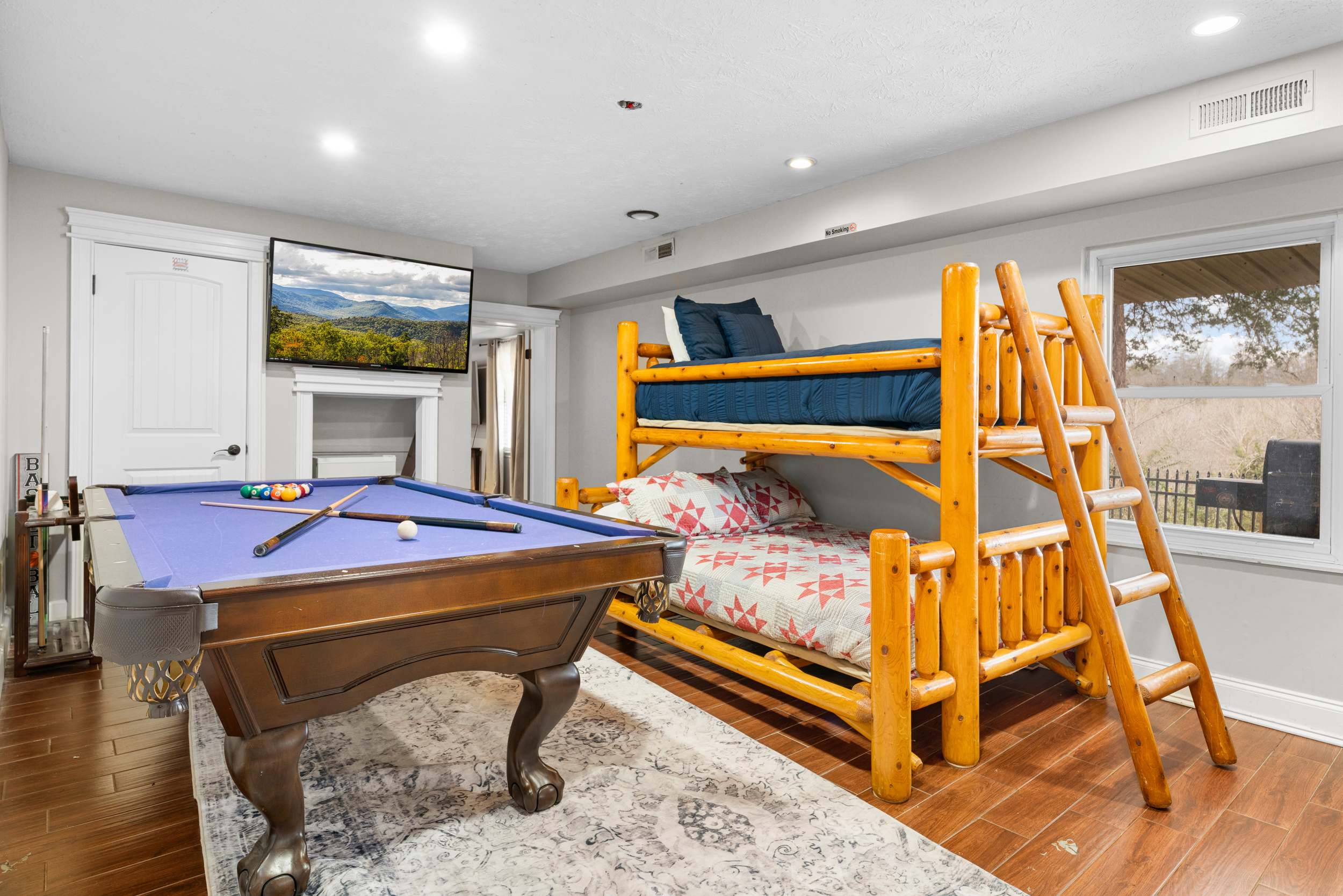 Spend hours of fun in the game room 