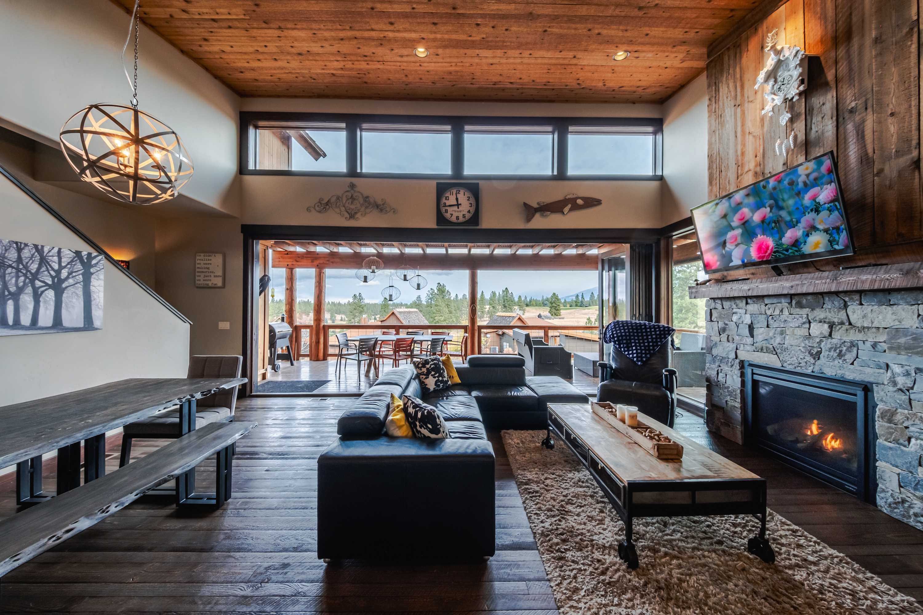 Soak up the sunlight in the bright living space