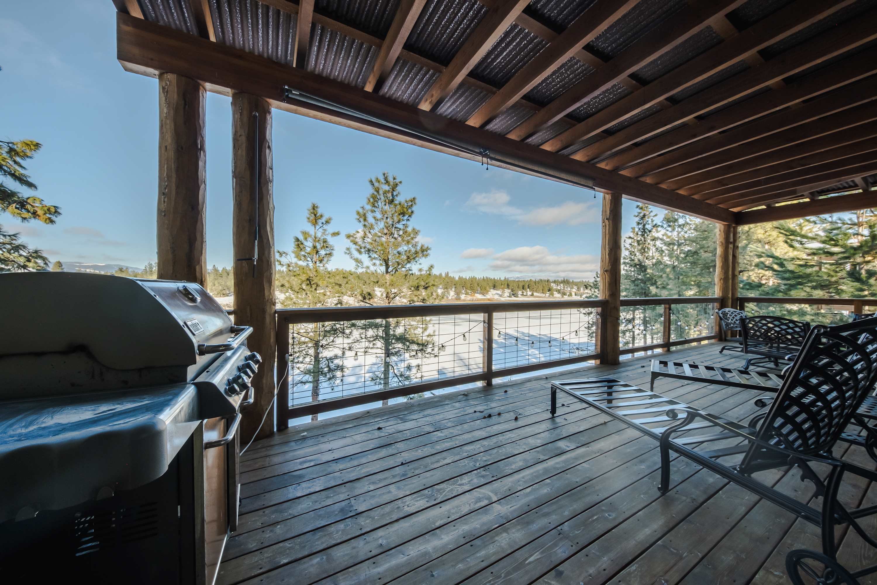 Enjoy the fresh air on the deck 