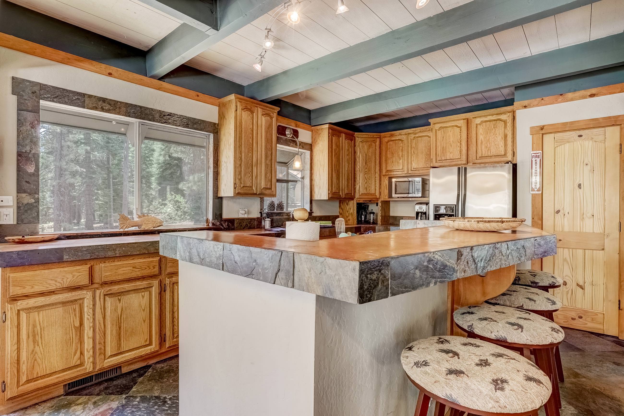 Updated kitchen with lots of storage