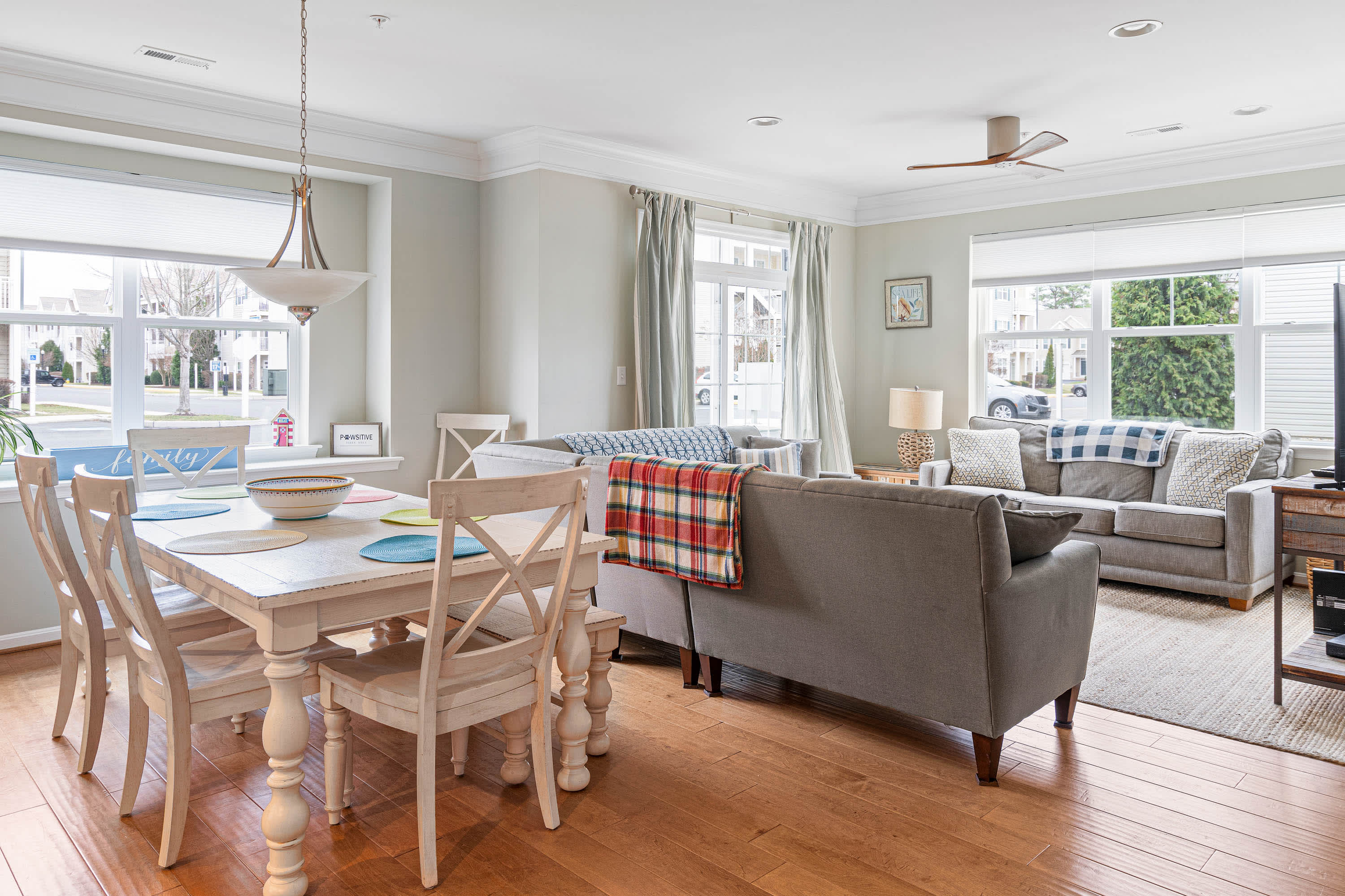 Dining and living area