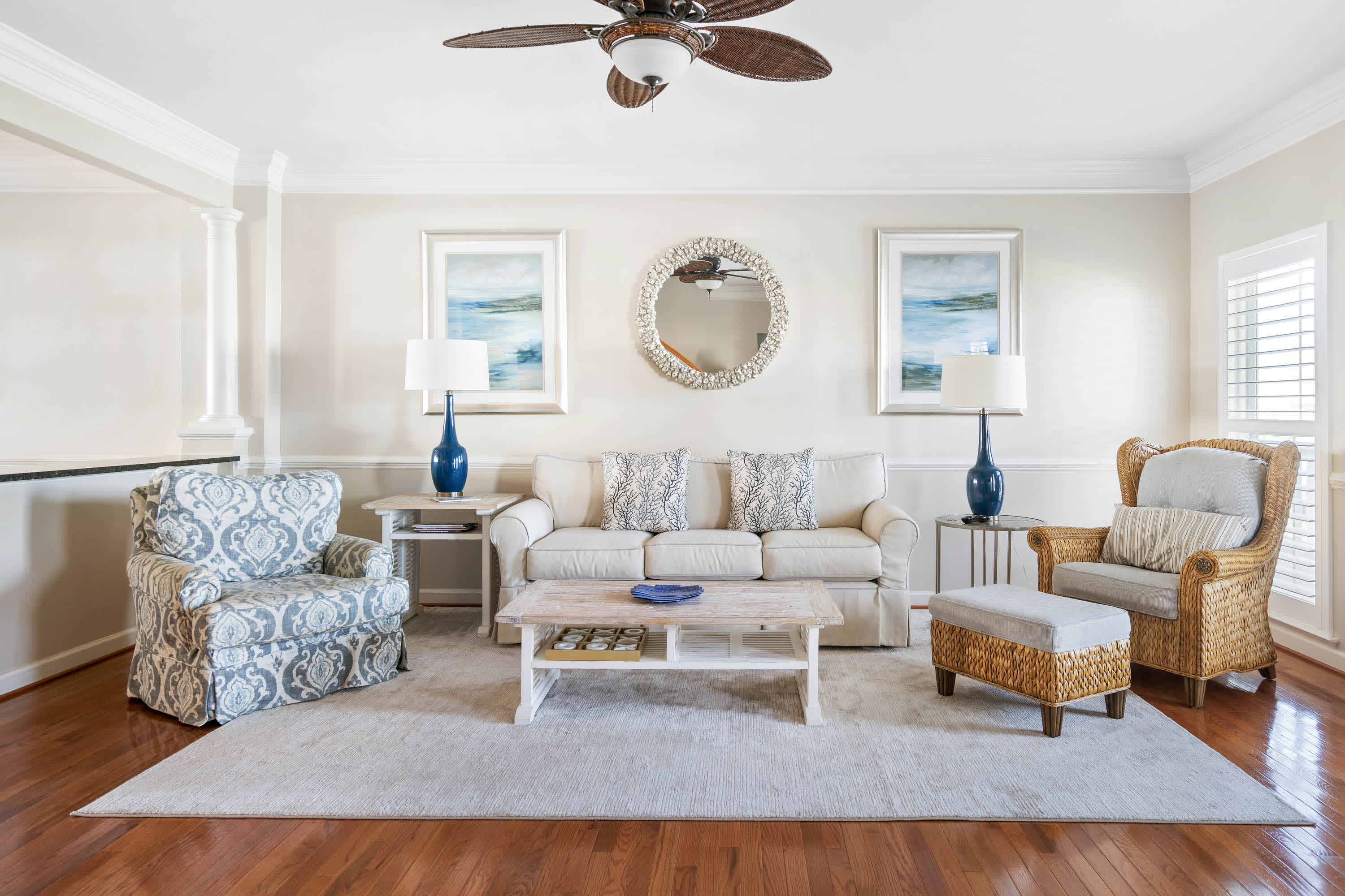 Cozy and spacious living area