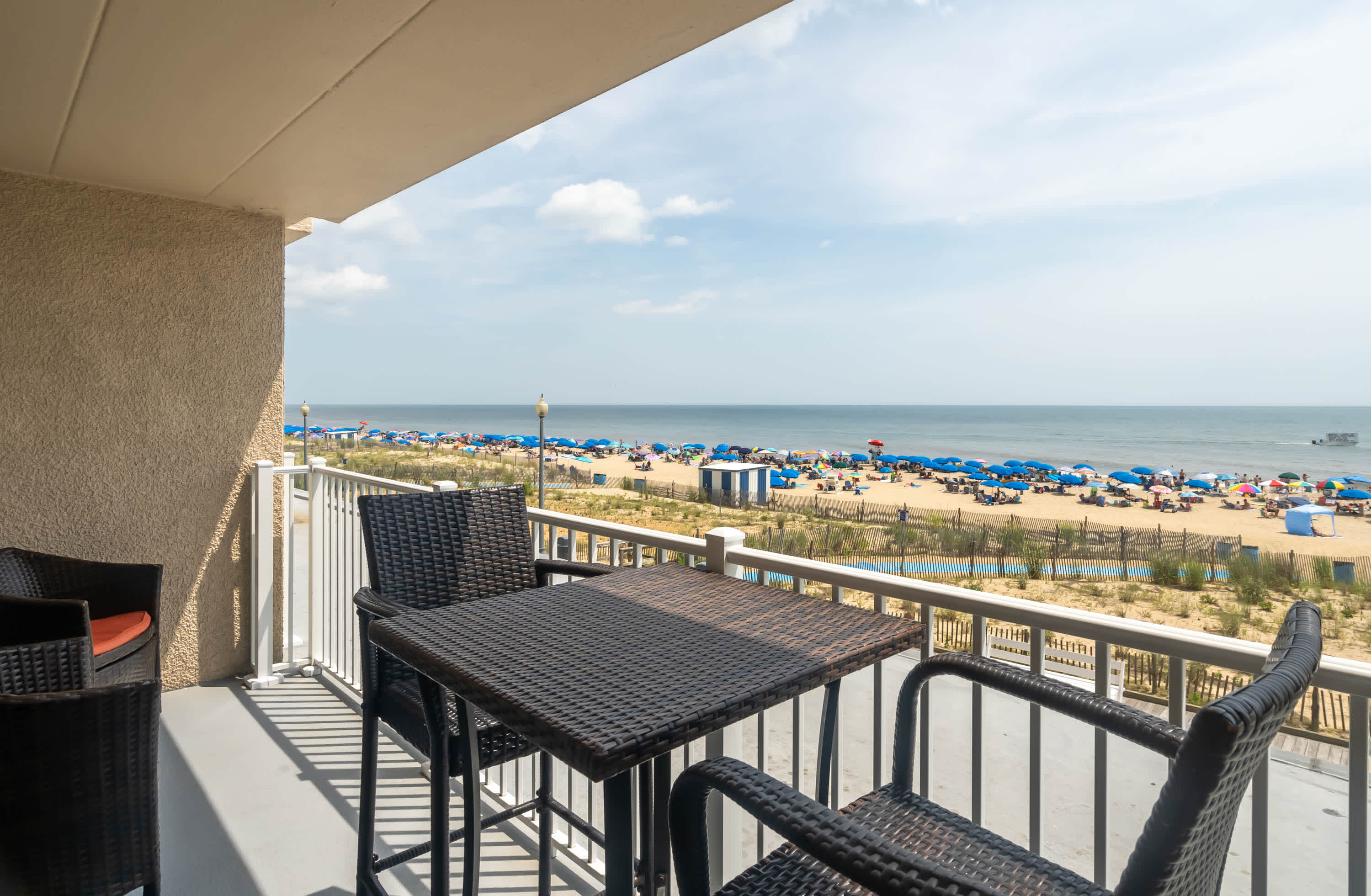 Beach view from balcony