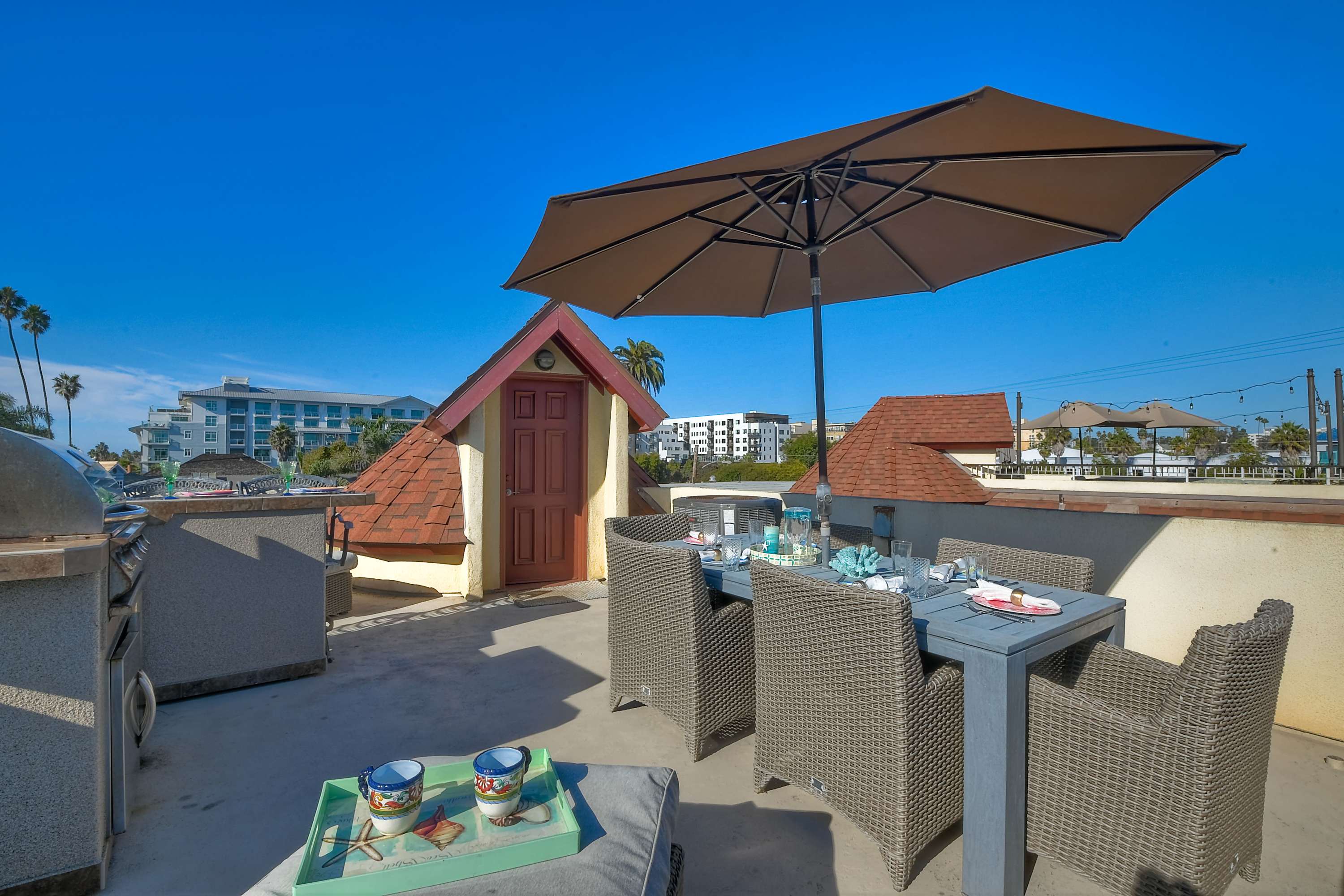 Lounge the day away or dine alfresco with gorgeous views on the rooftop deck