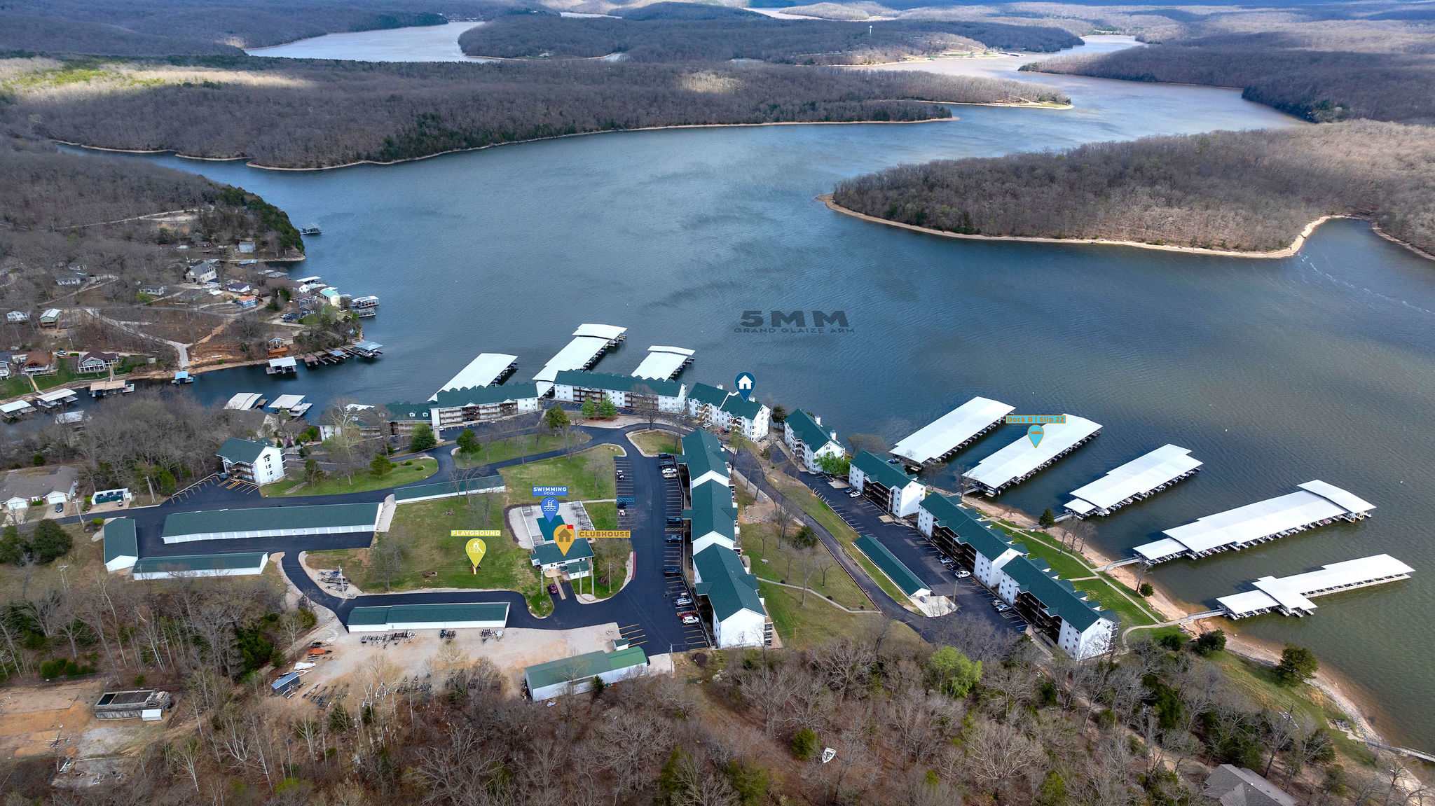 Close to community amenities and boat dock with 12X30 slip