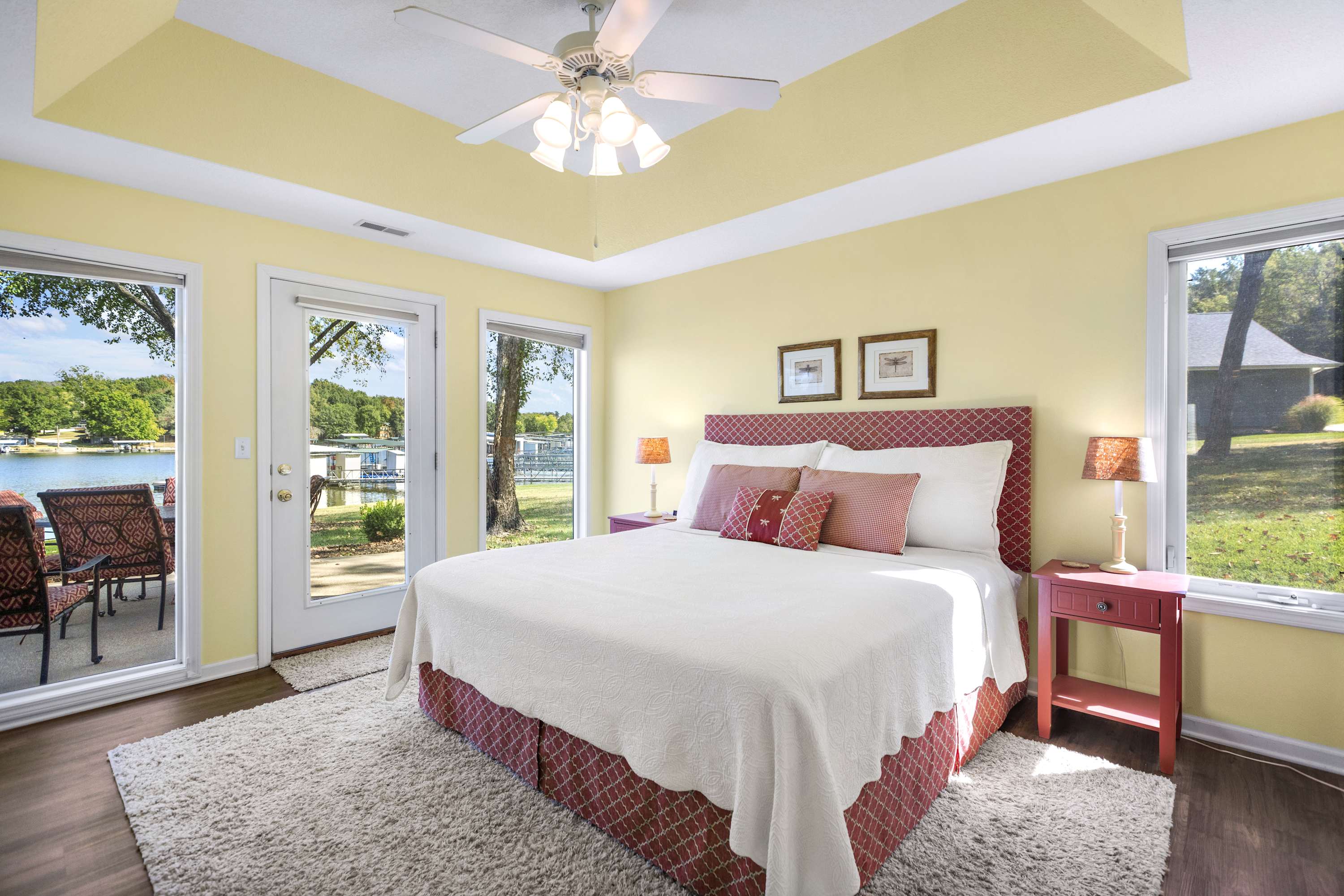 King suiet with beautiful views and patio access