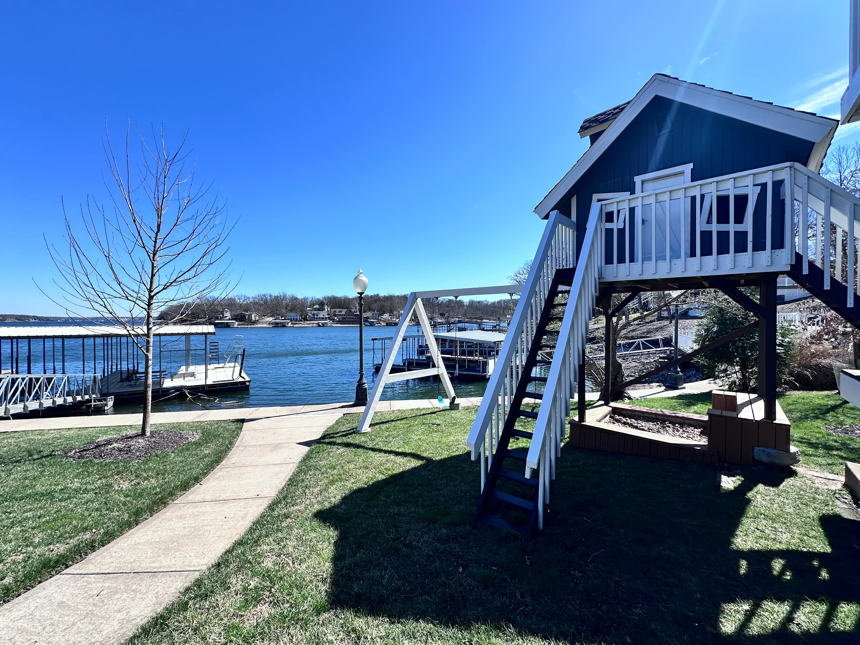 Take advantage of this lakefront playhouse