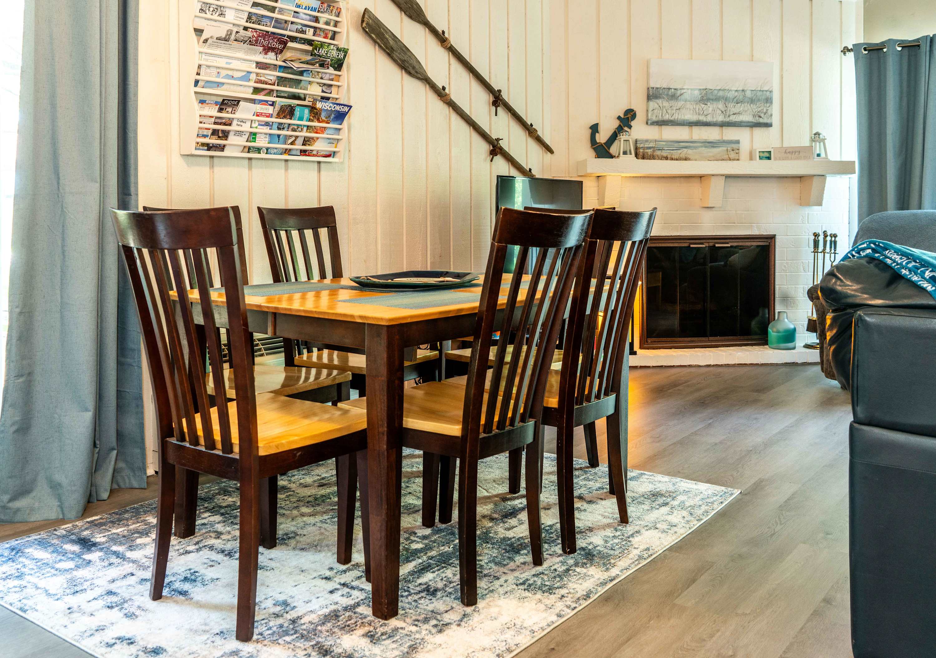 Dining table with seating for 6