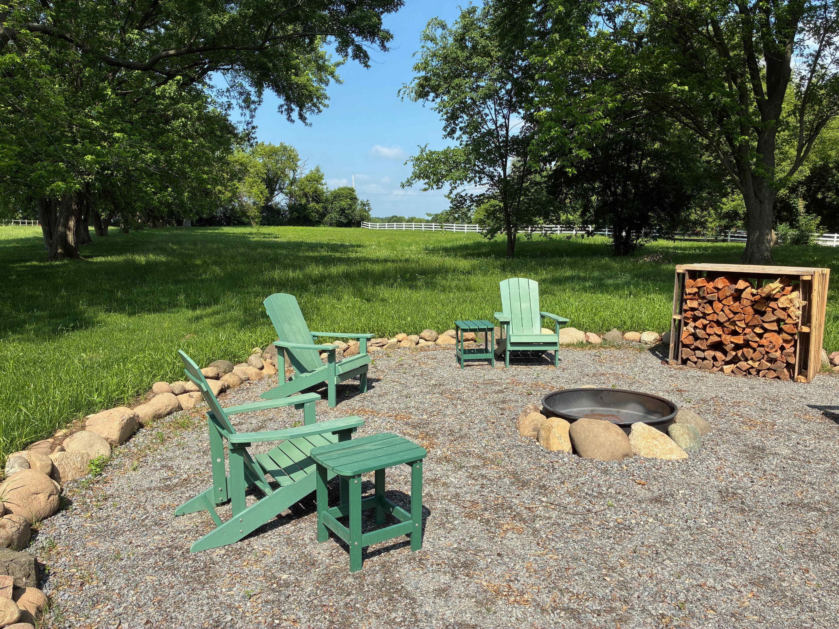 Roast some marshmallows by the fire pit!