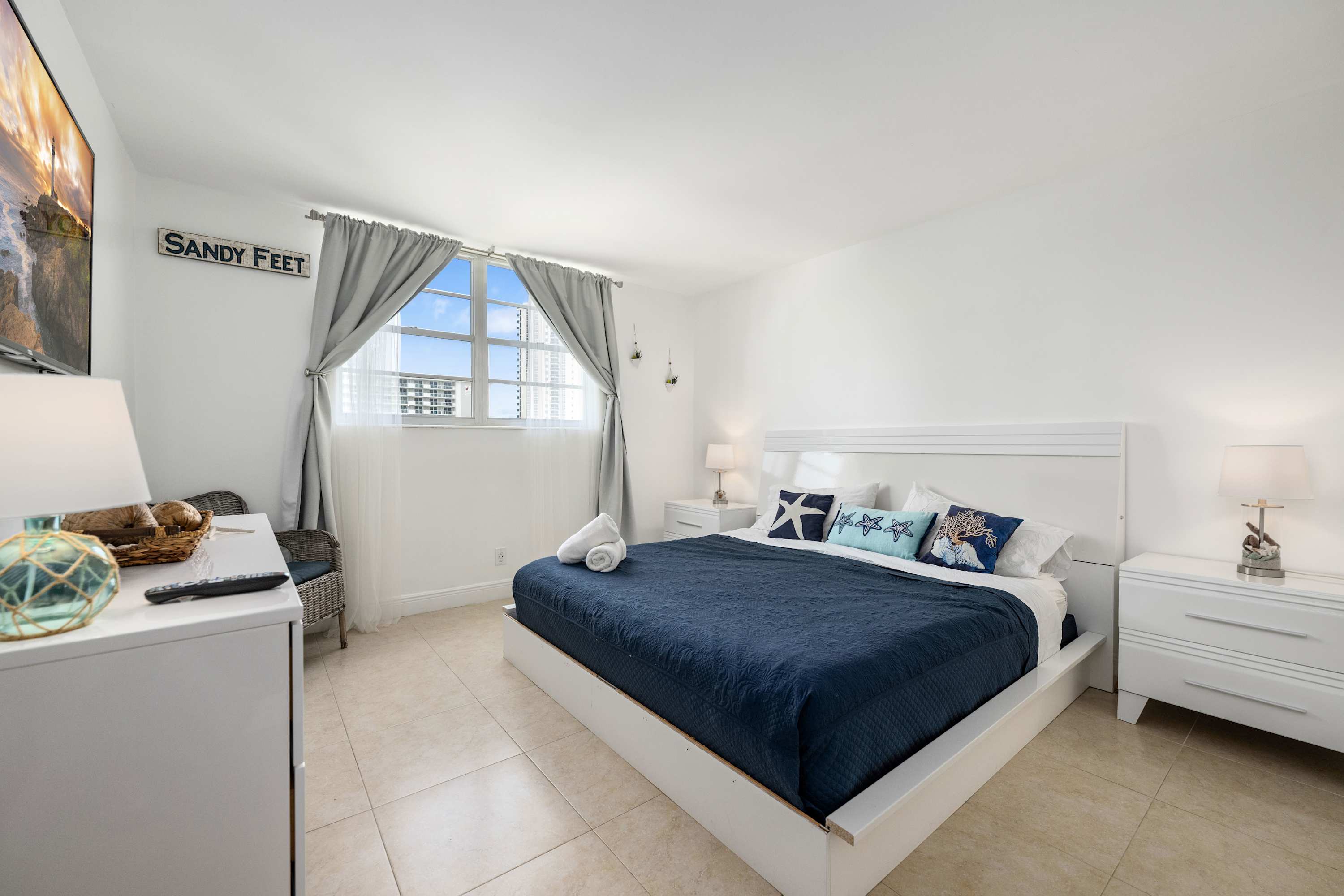 Drift into peaceful slumber on the indulgent bedding