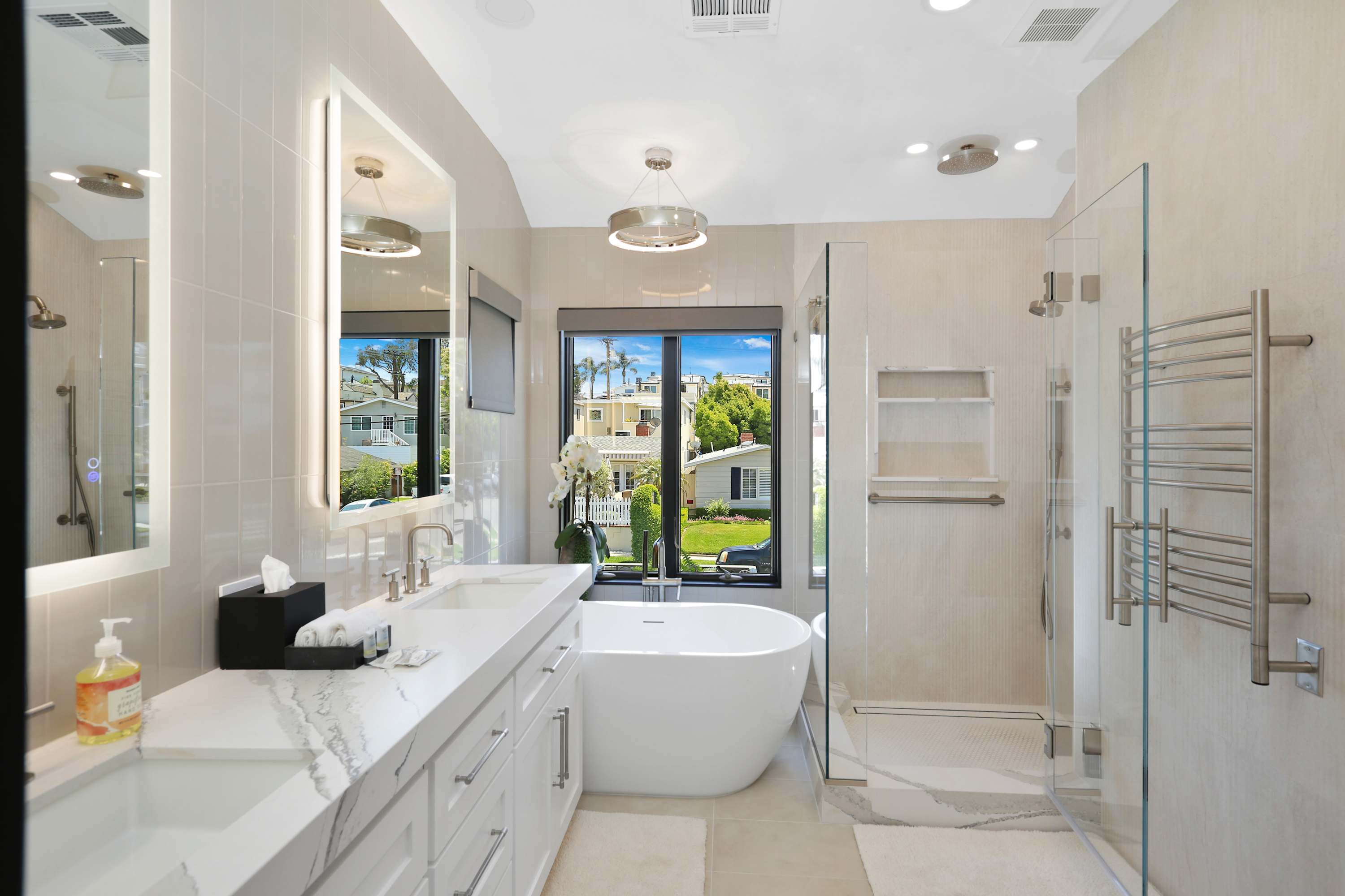 Ensuite Bathroom with Bath Tub and Shower