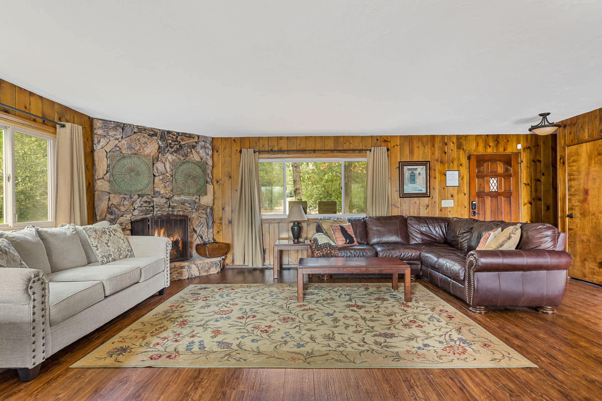 Open floor plan, living room.