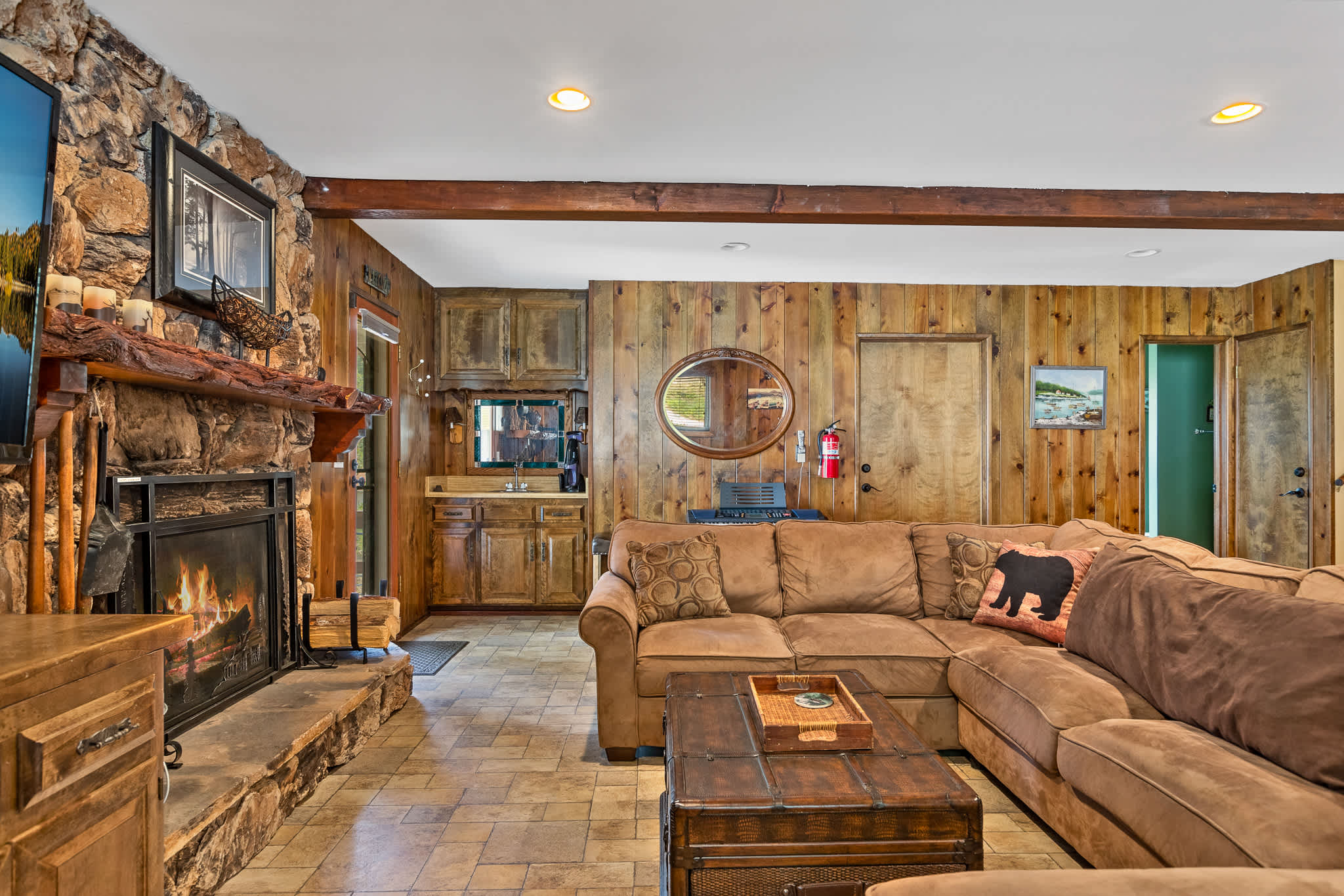 Downstairs family room