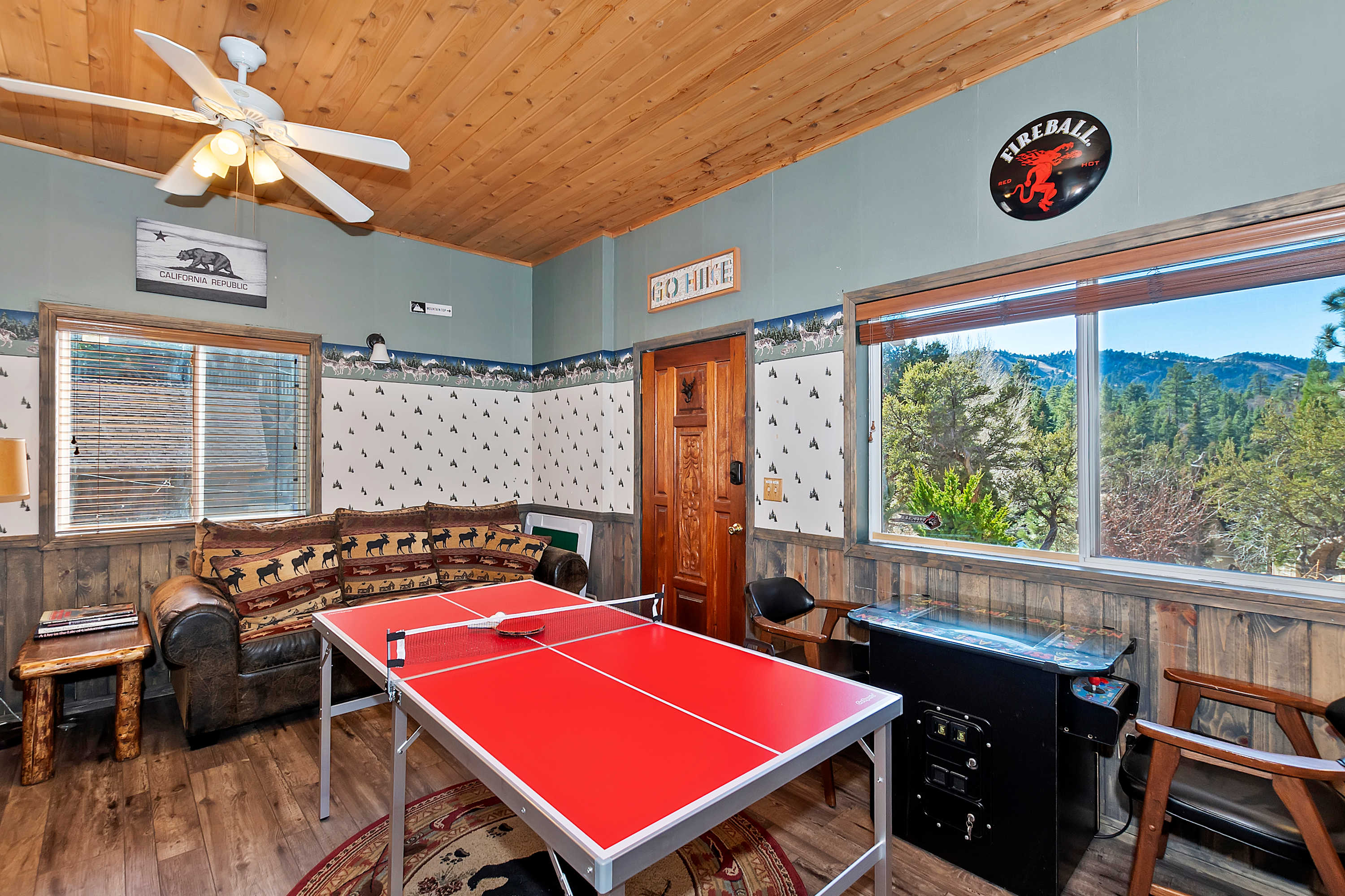 Unleash your competitive side in the lower-level game room!