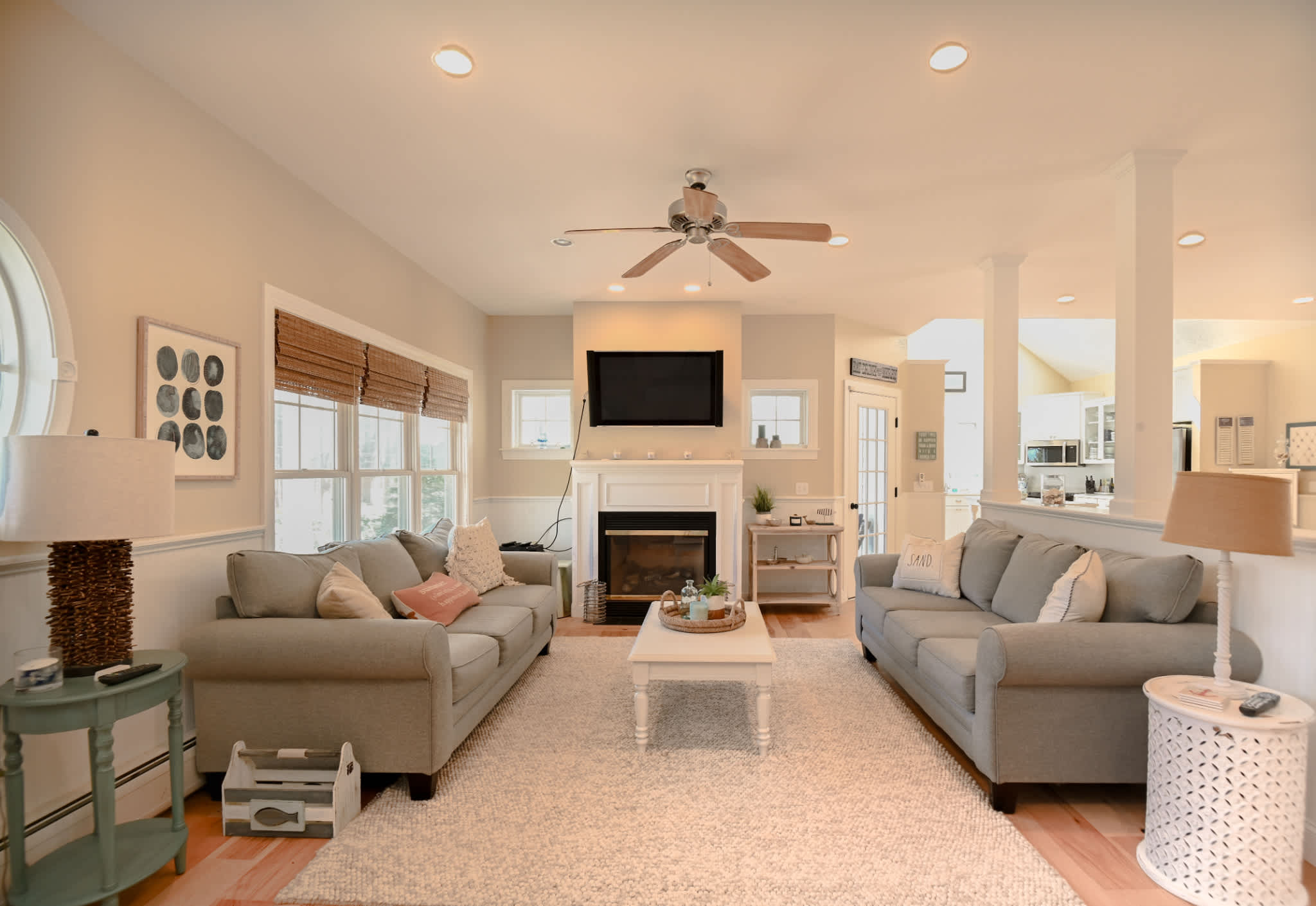 Gather 'round in the heart of the home in the inviting living room