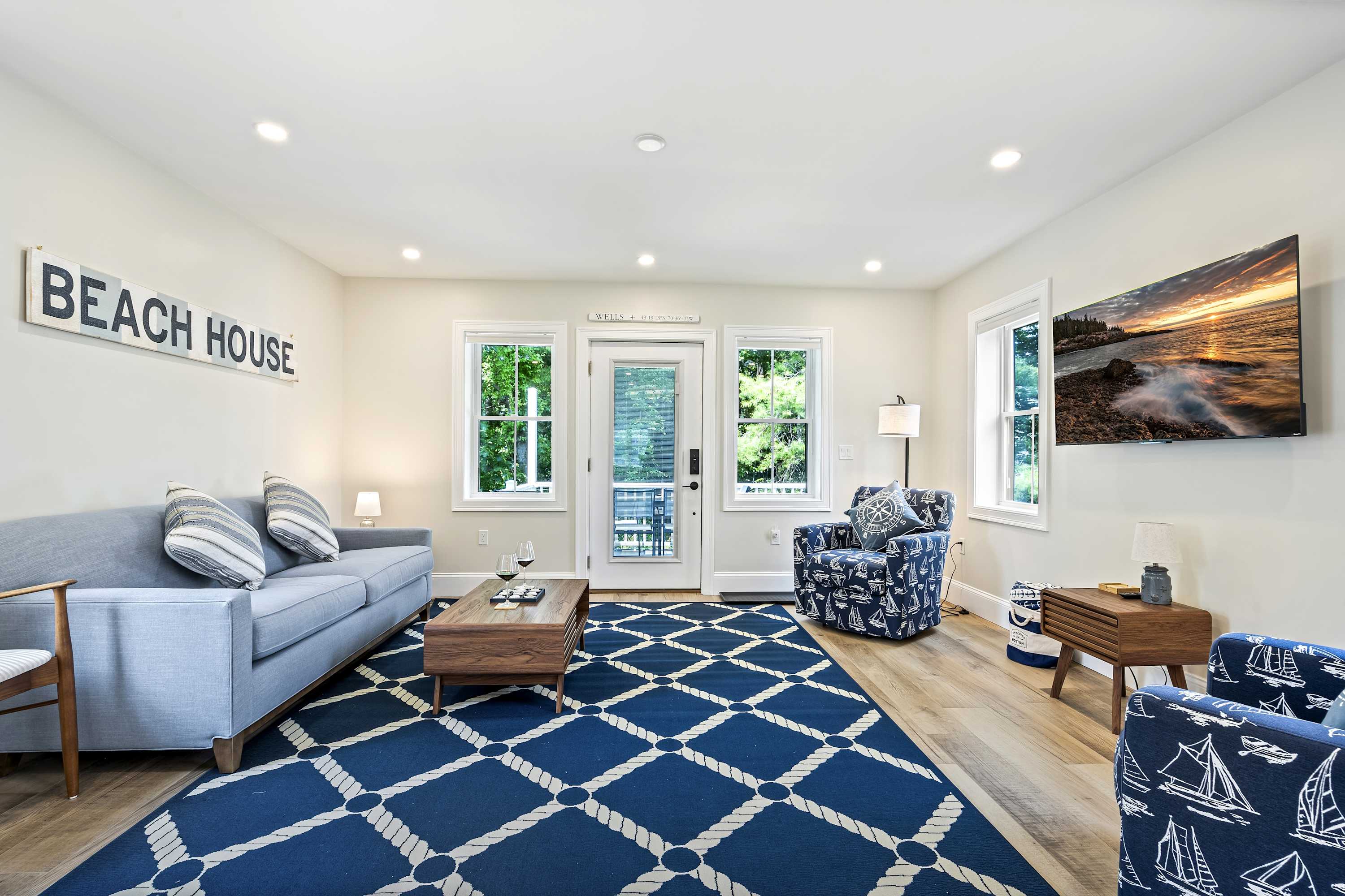 Bourne By The Beach – Beautiful Home for 6 Near Shops and the Shore