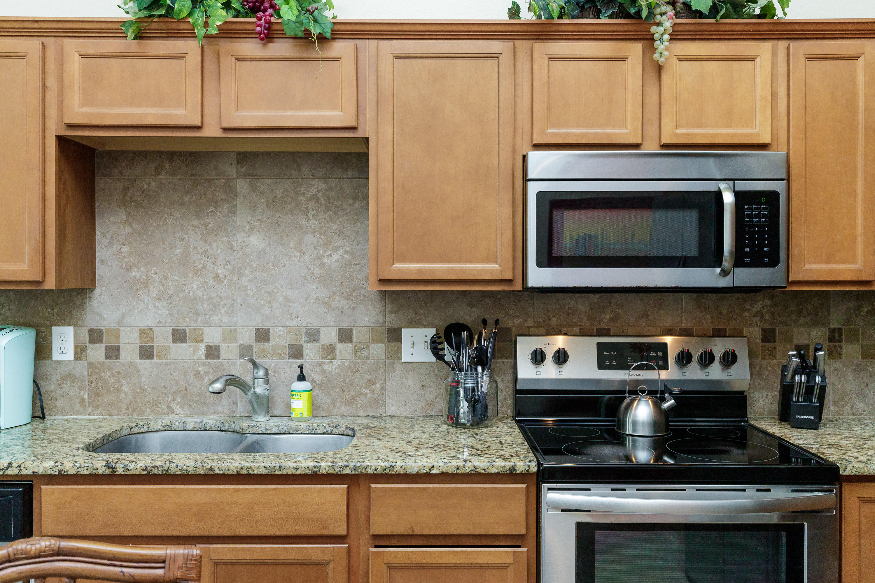 Whip up your favorite meals in the fully equipped kitchen