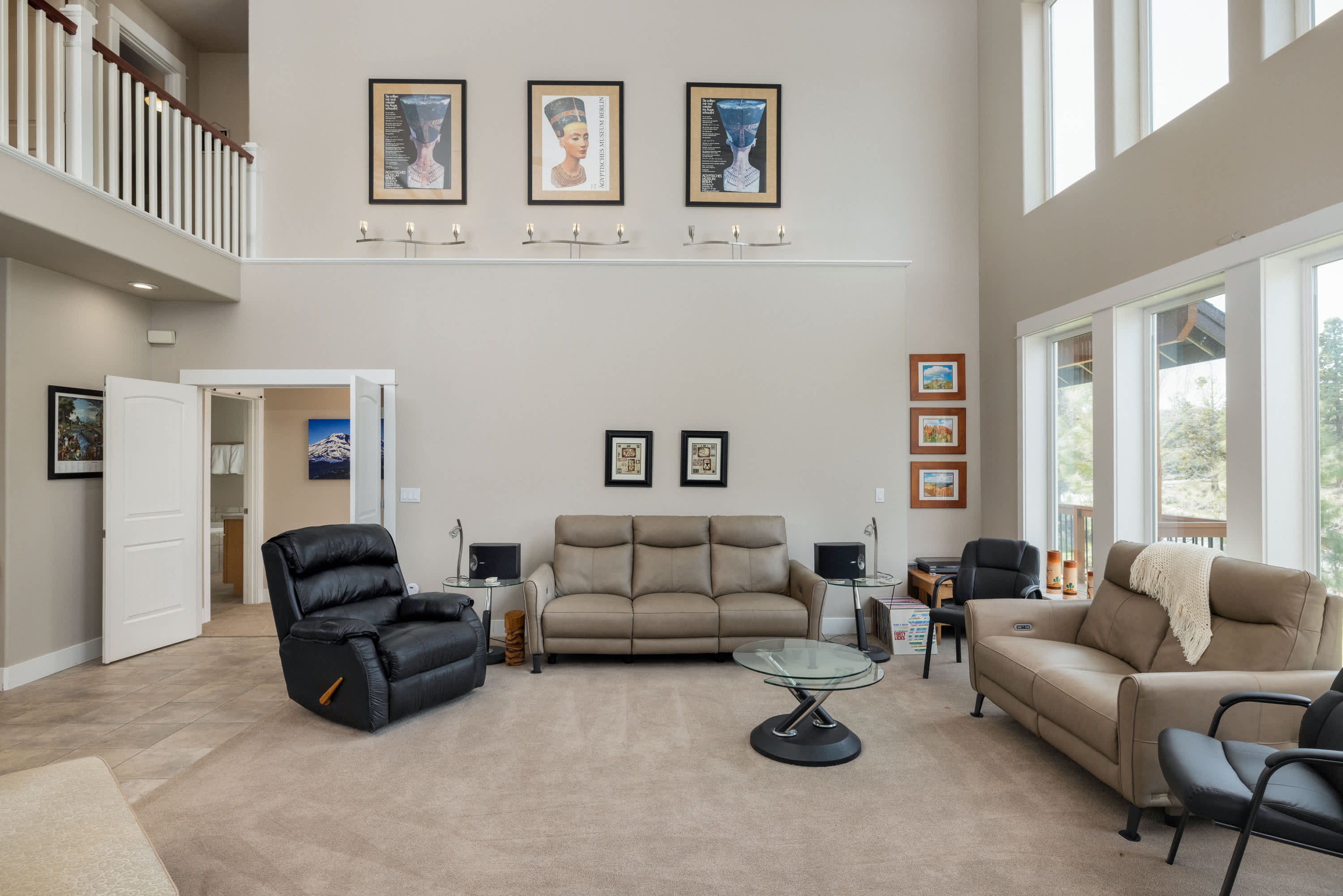 Step into our bright and open living space where natural light illuminates every corner