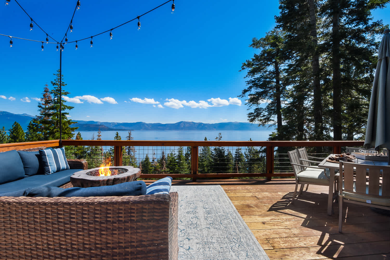 Lake views from deck