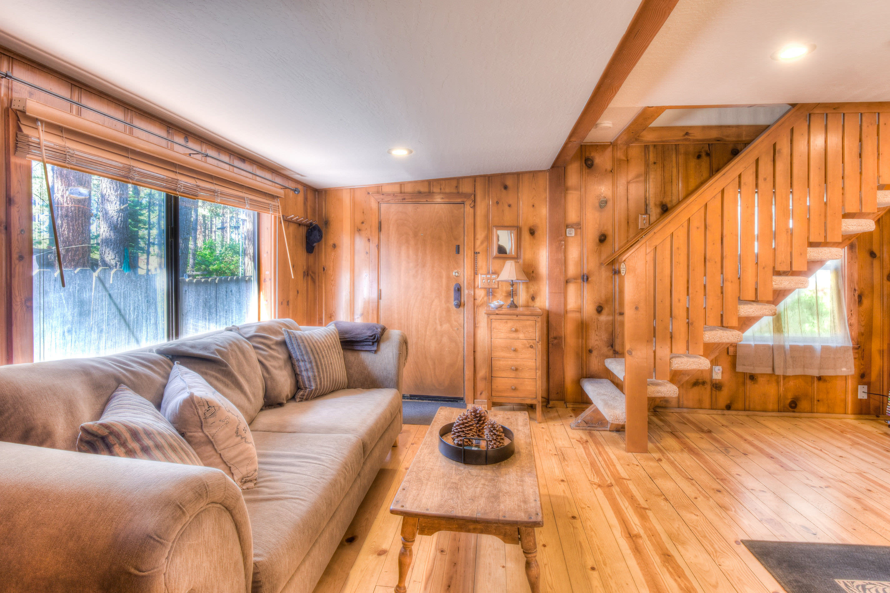 Comfortable living room seating w/ Apple TV