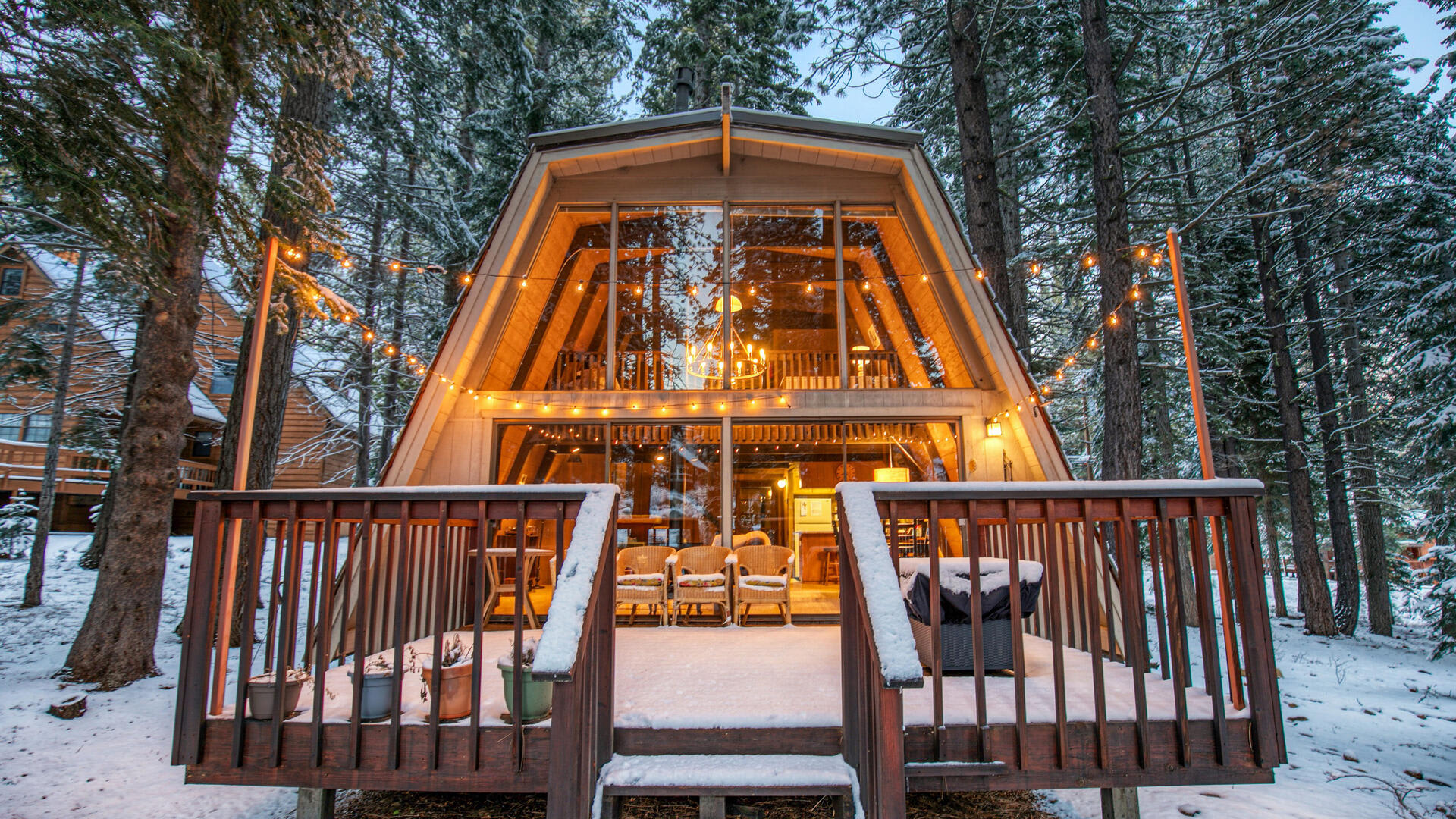 A-Frame Hideaway | Floor-to-Ceiling Windows in the Pines