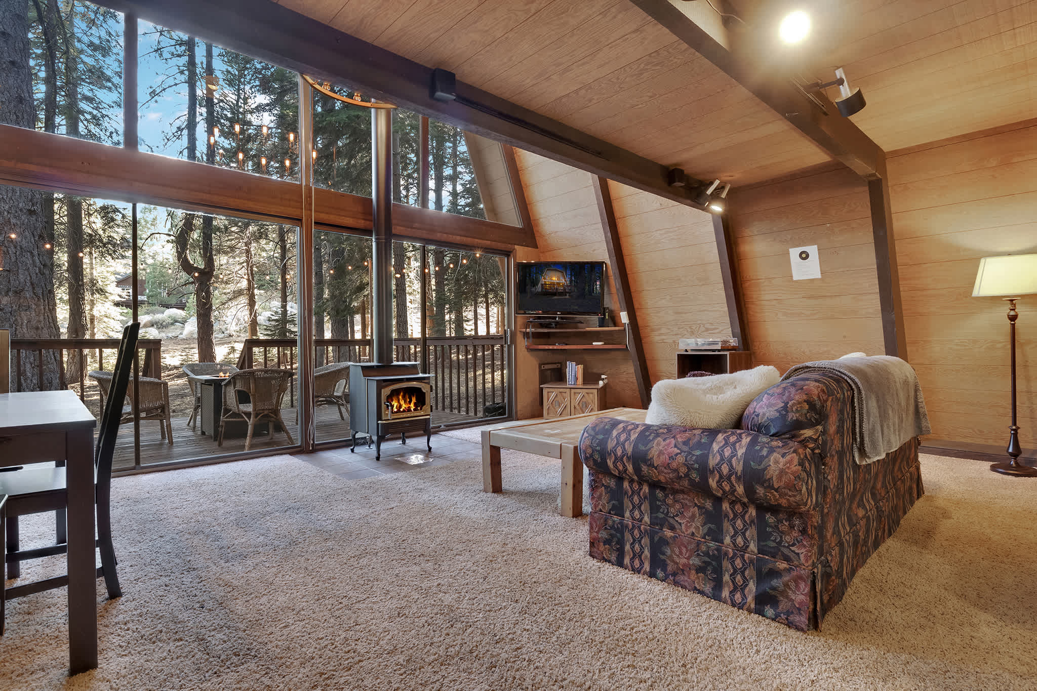 A-Frame Hideaway | Floor-to-Ceiling Windows in the Pines 4