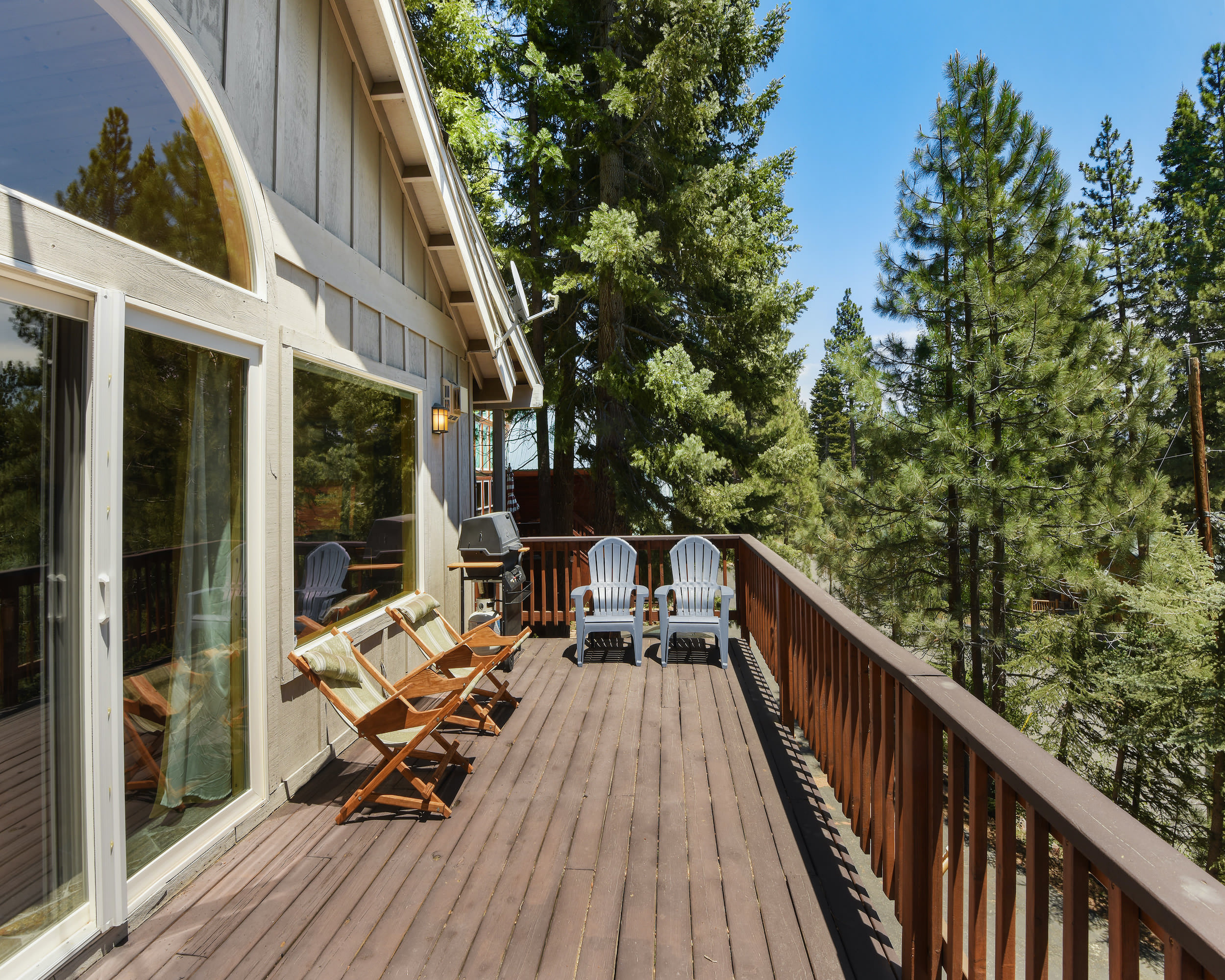 Balcony with BBQ and patio seating