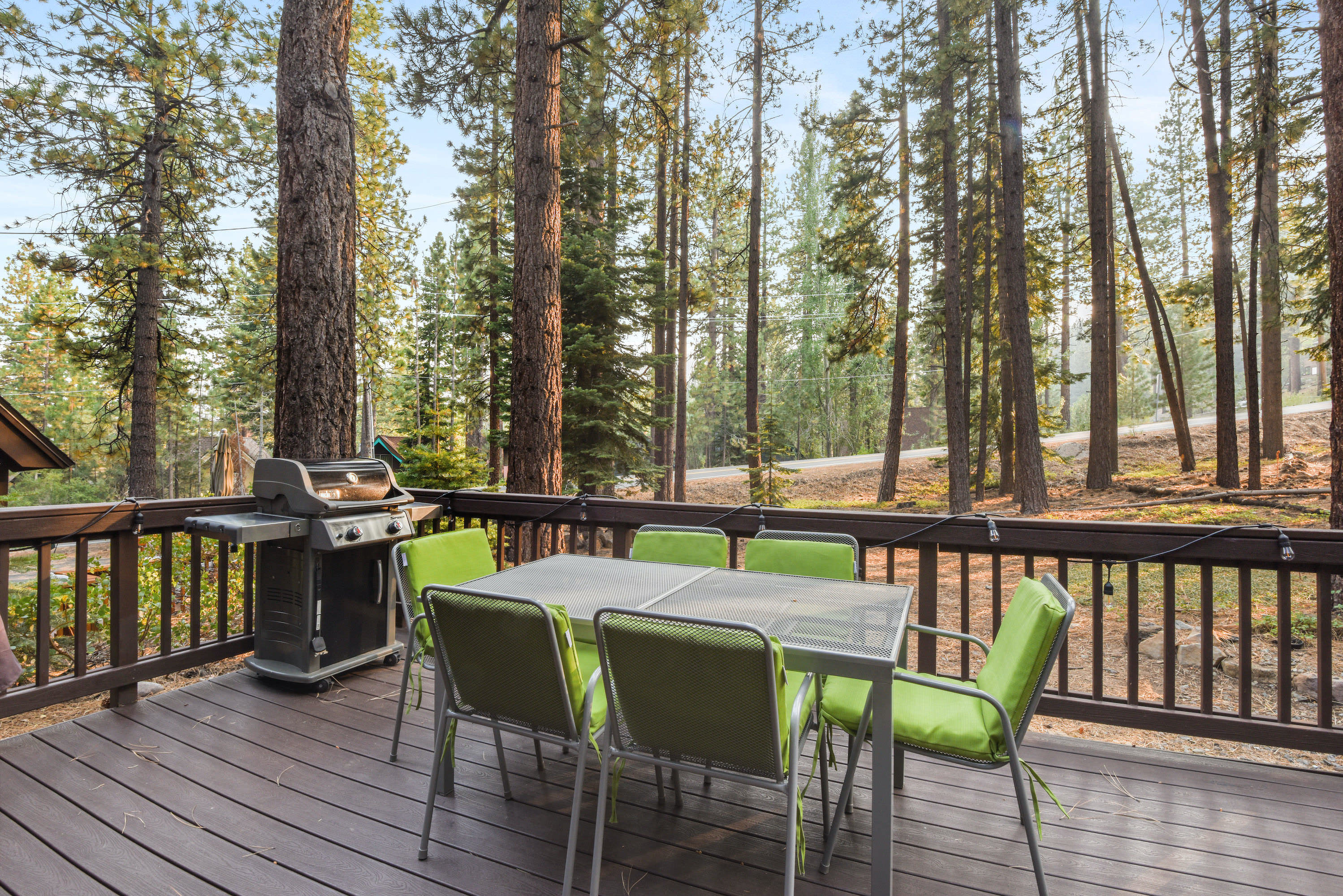 Patio with BBQ gas grill and seating