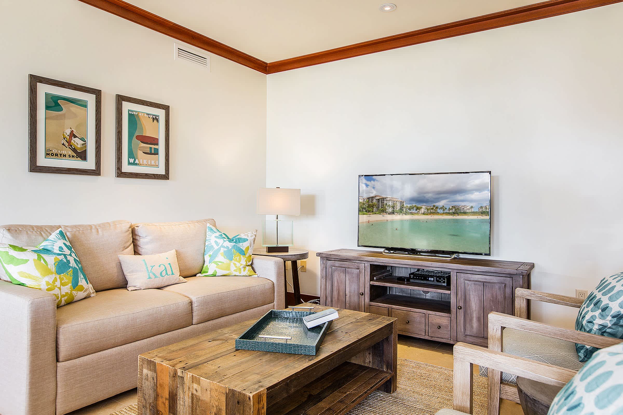 Sleeper sofa in the living room