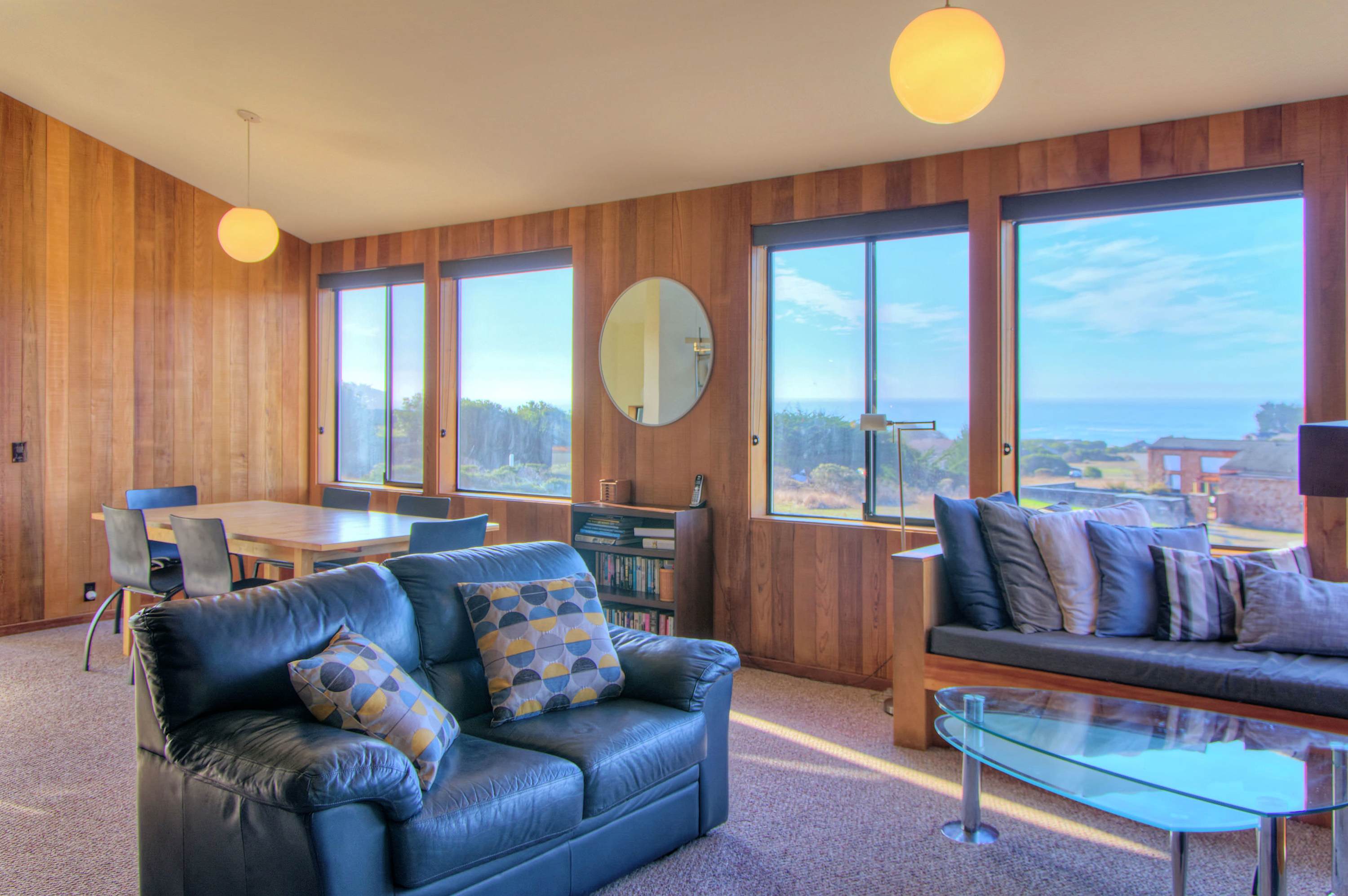 Cozy living room with fireplace