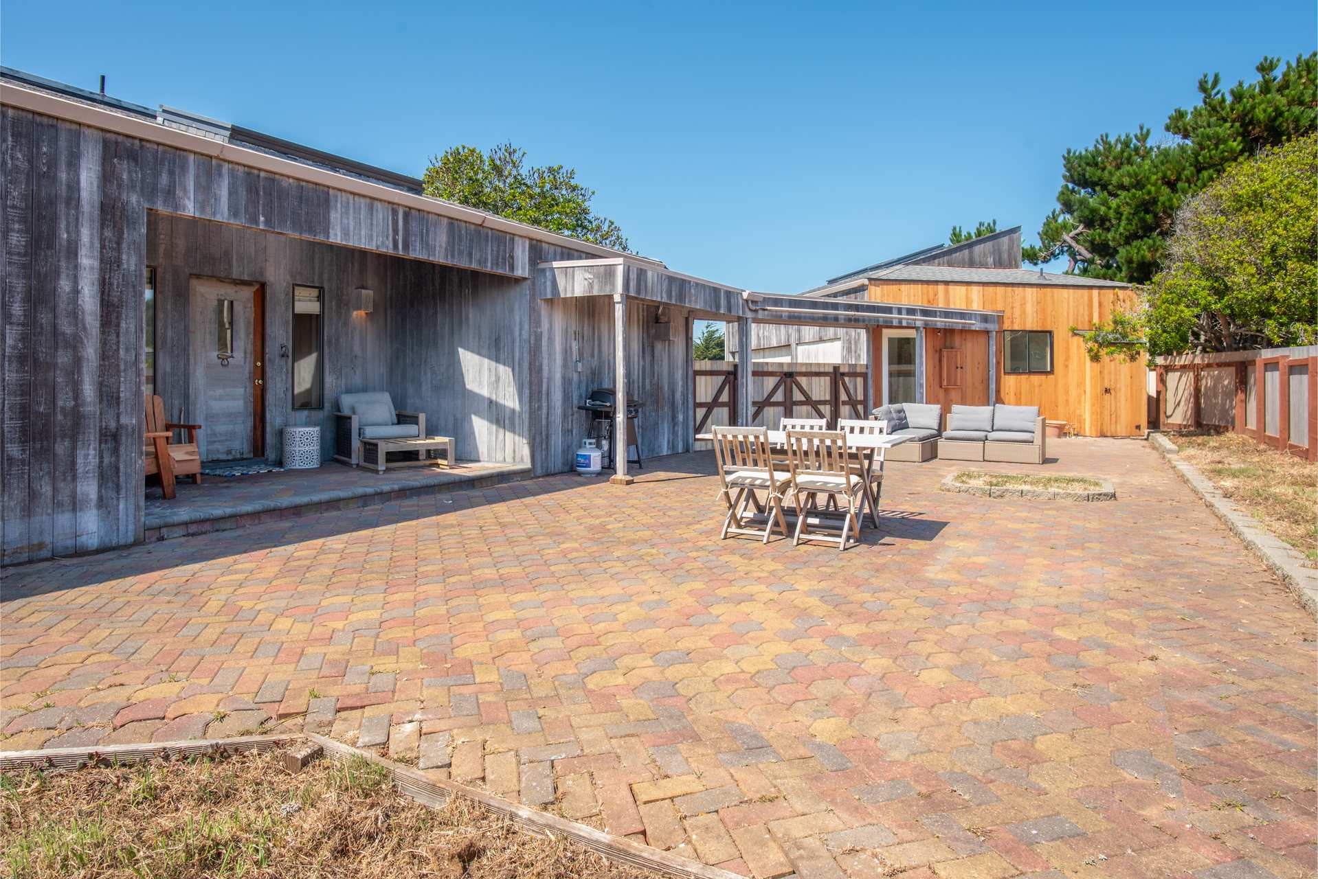Soak up the sun on the spacious fenced in patio