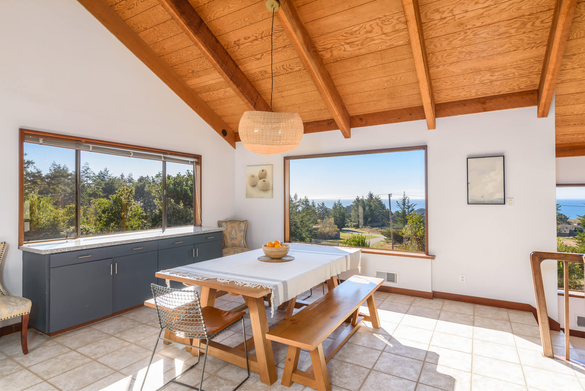 Dining table with seating for 6 