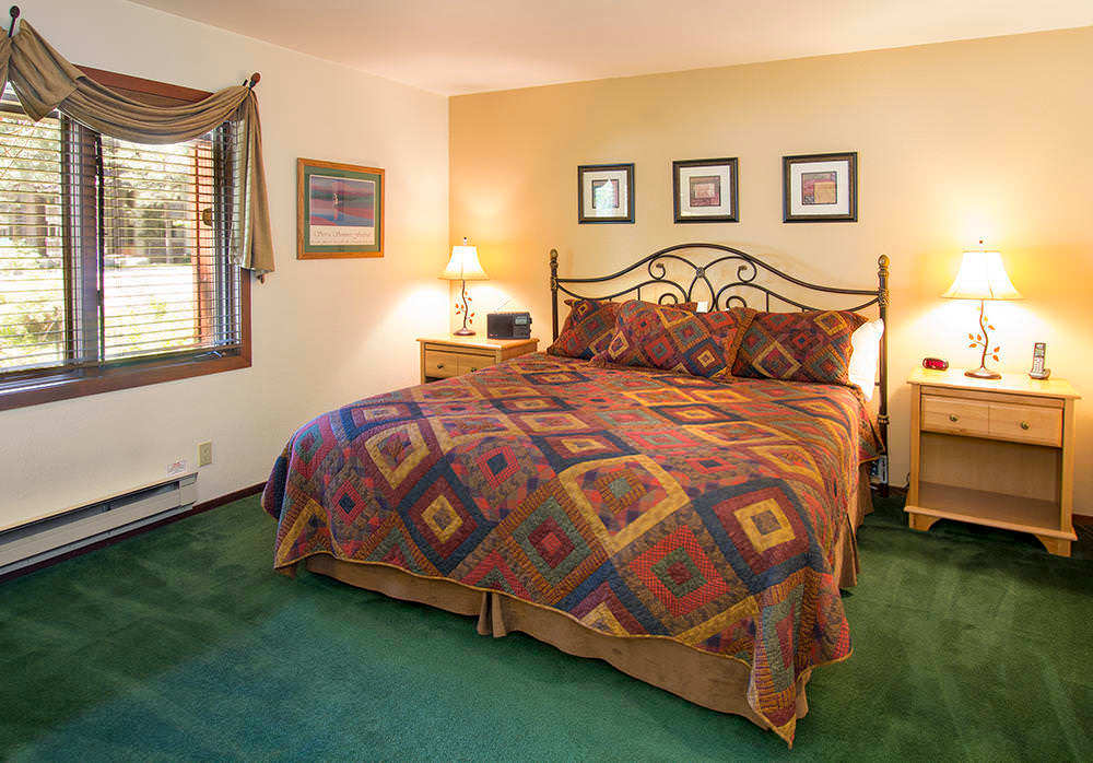 Master bedroom: King bed w/ TV