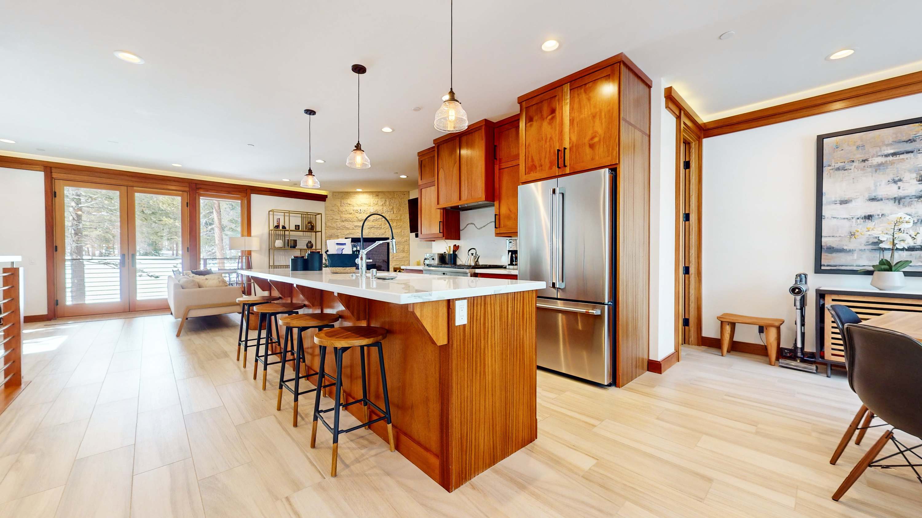 Whip up culinary delights in the fully equipped kitchen