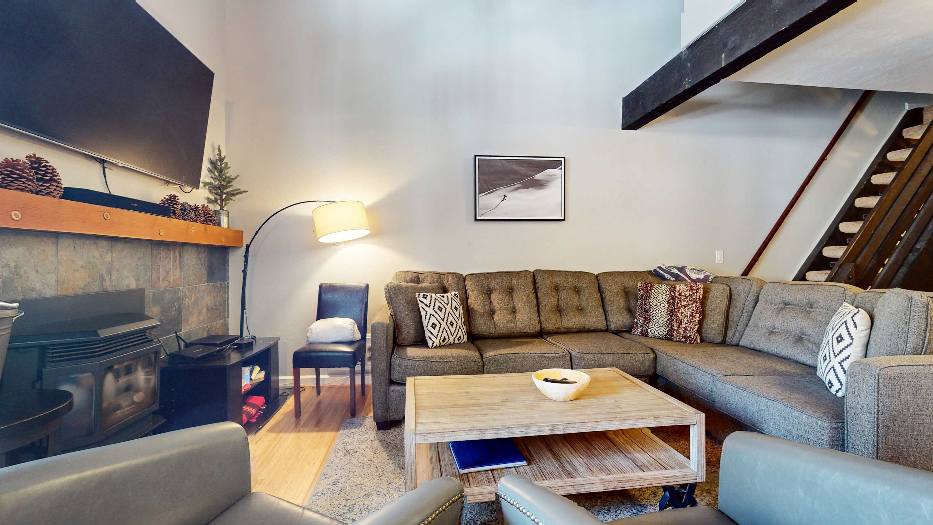 Comfortable seating in the living room for you and your guests