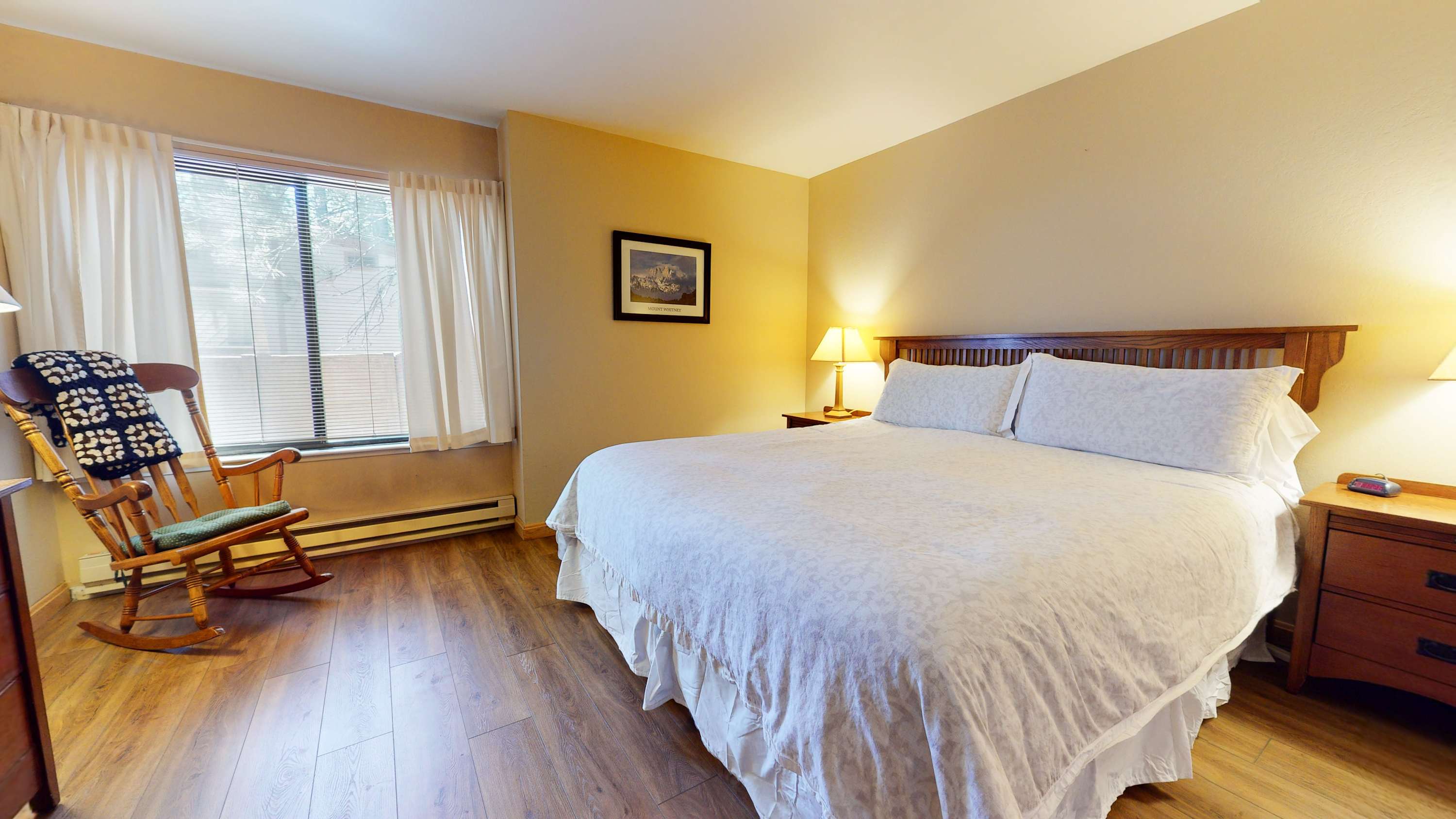 Main bedroom: King bed with TV