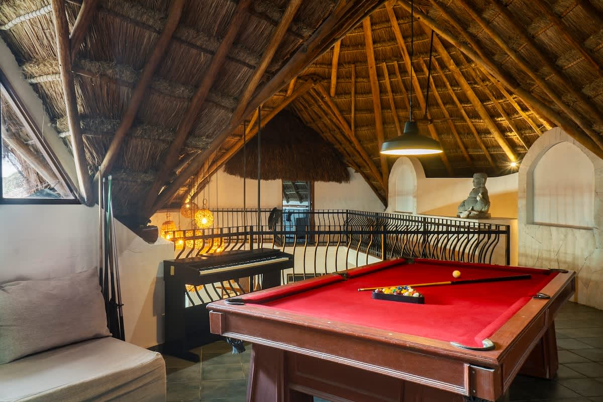 Game room with pool table 