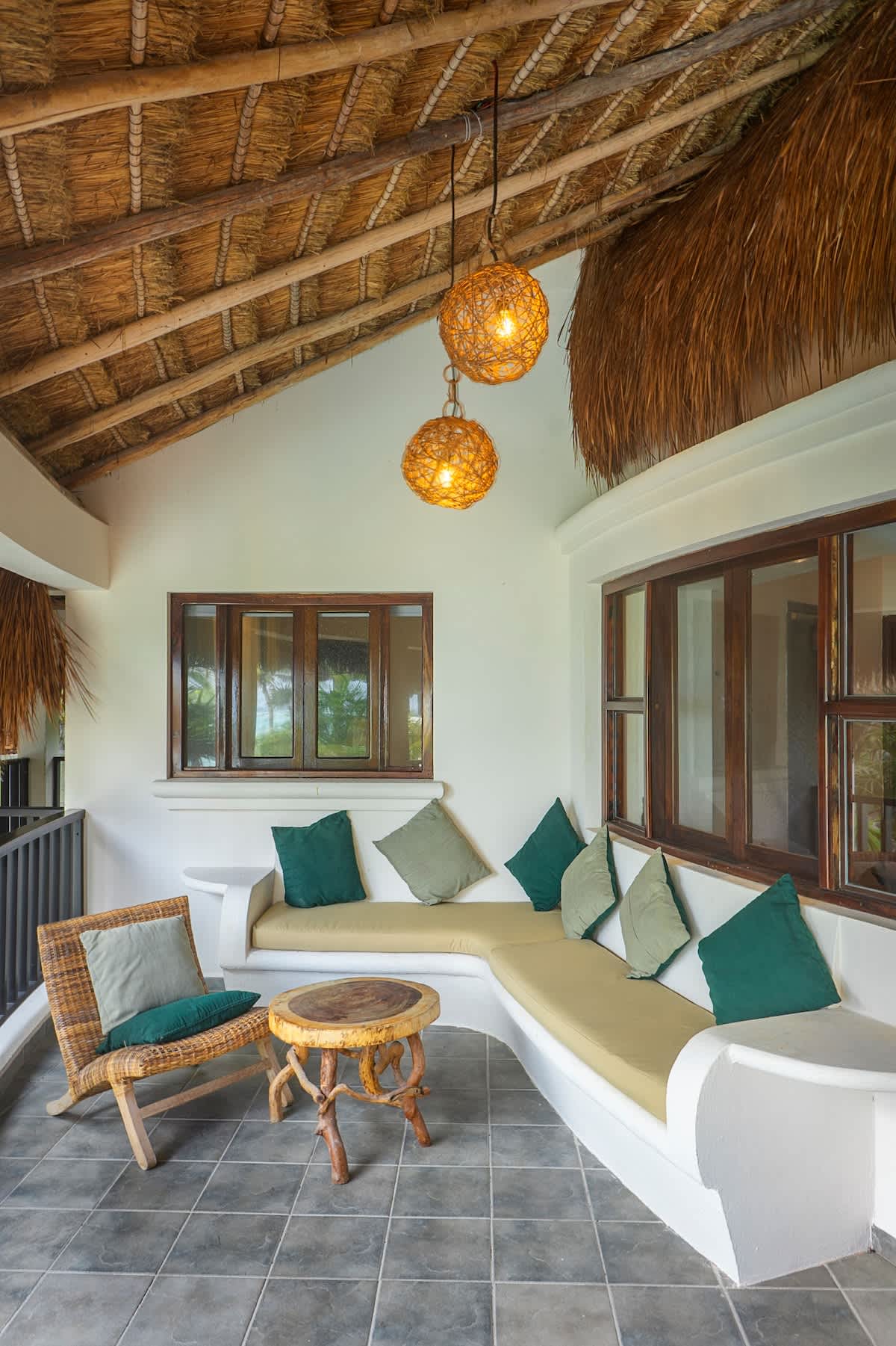 Spacious terrace with a ocean view