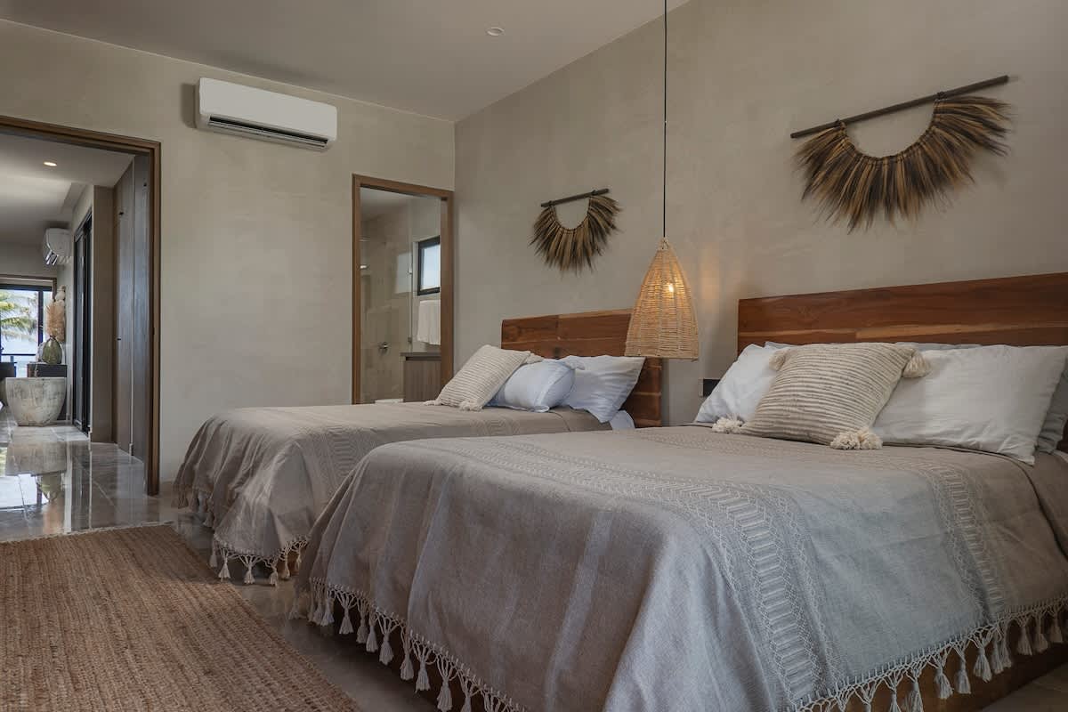 Bedroom 2: Two Queen-size beds