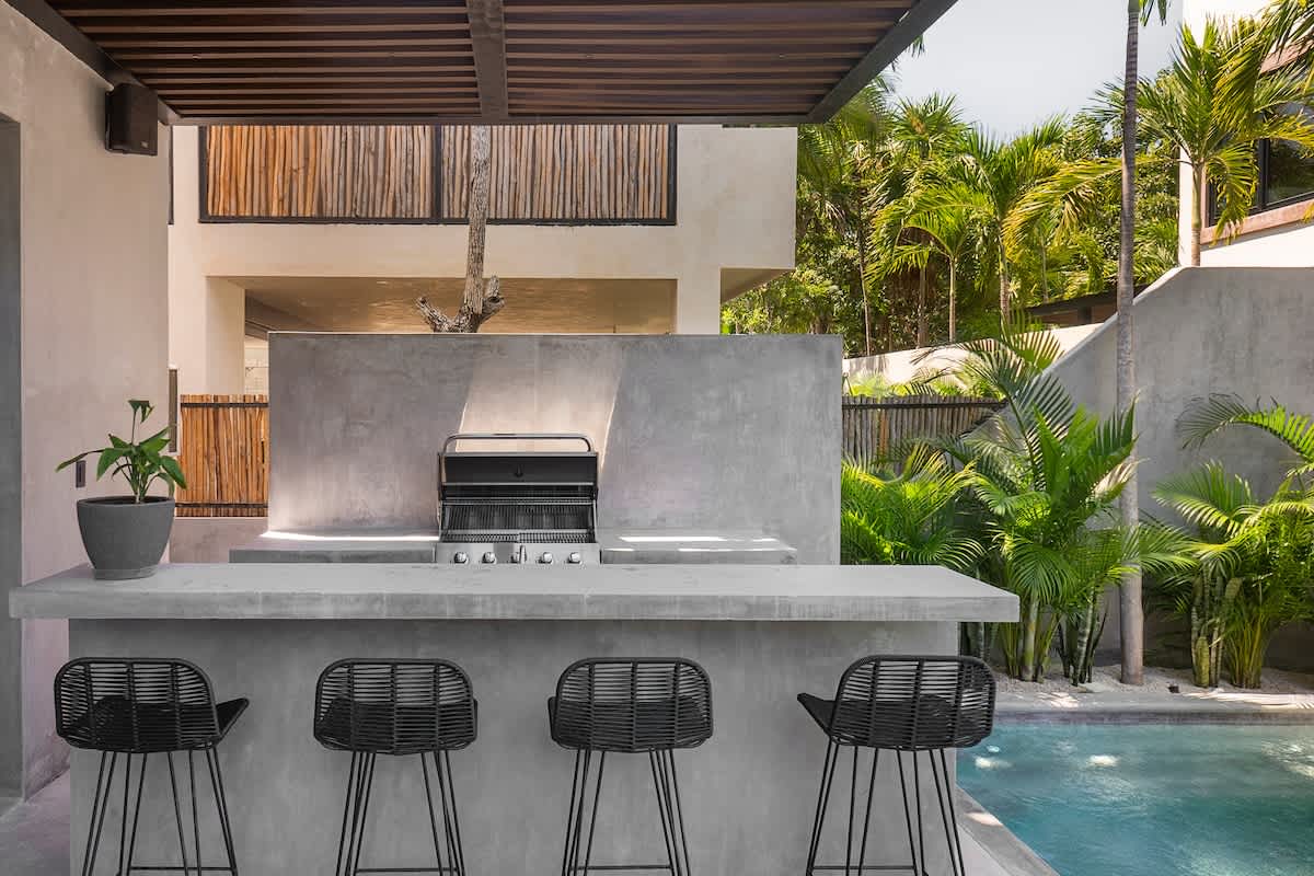 Pool #1 -- Enjoy the first pool area on the ground floor, complete with a BBQ space for memorable meals outdoors