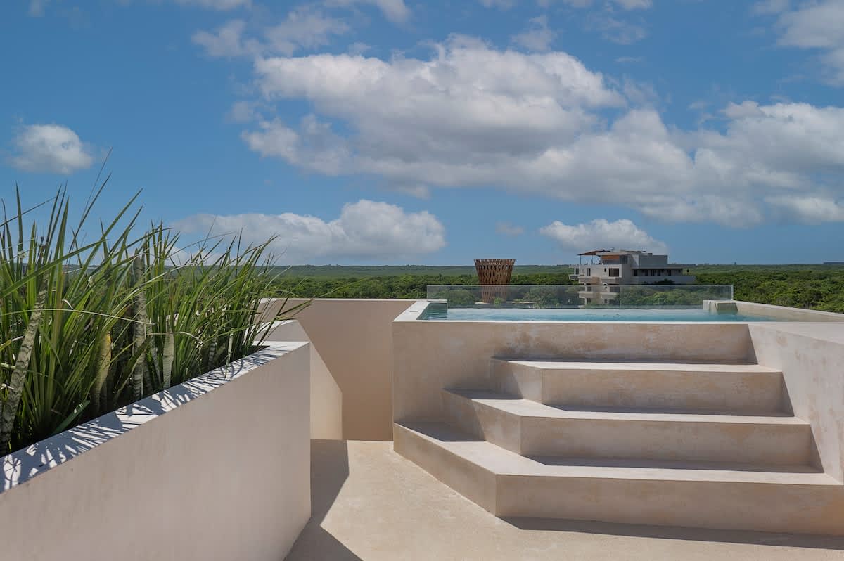 
Lovely rooftop terrace, perfect for soaking up the sun and enjoying the large, refreshing pool.