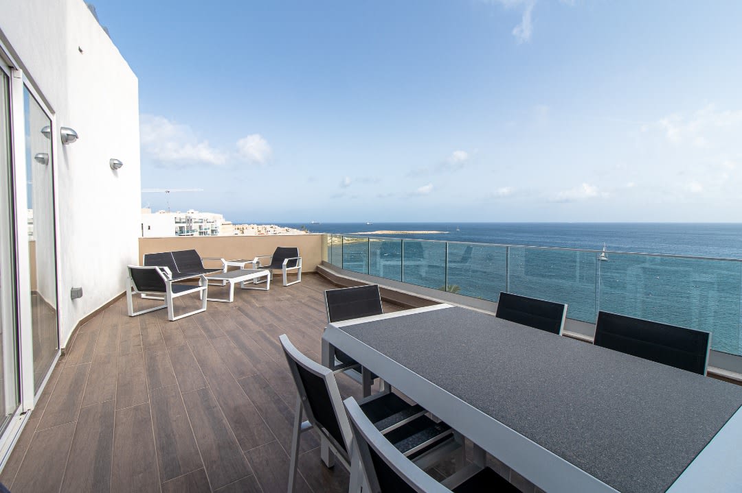 Stunning Sea View Penthouse in St Paul's Bay — St. Paul's Bay, Saint Paul’s Bay — vacation rental