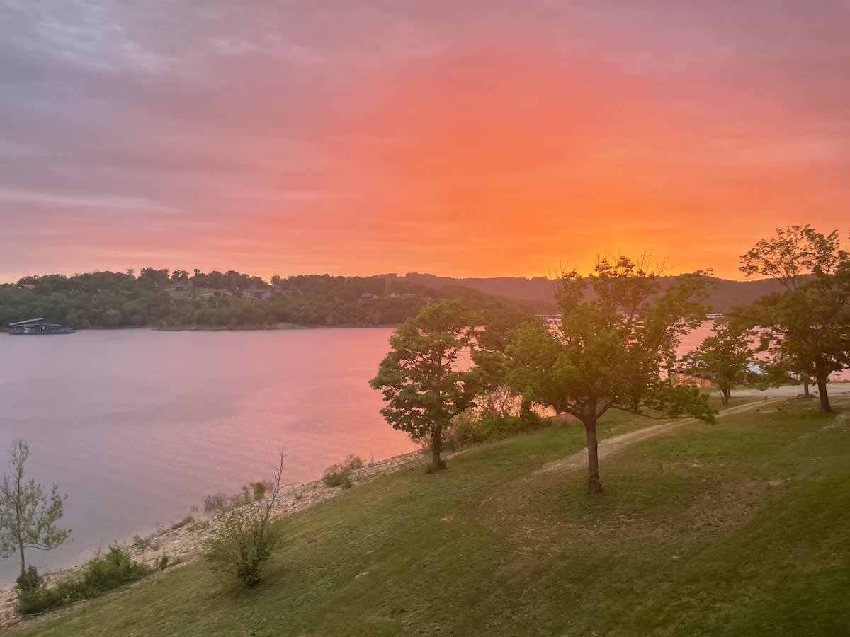 Gorgeous Sunset views from the Deck.