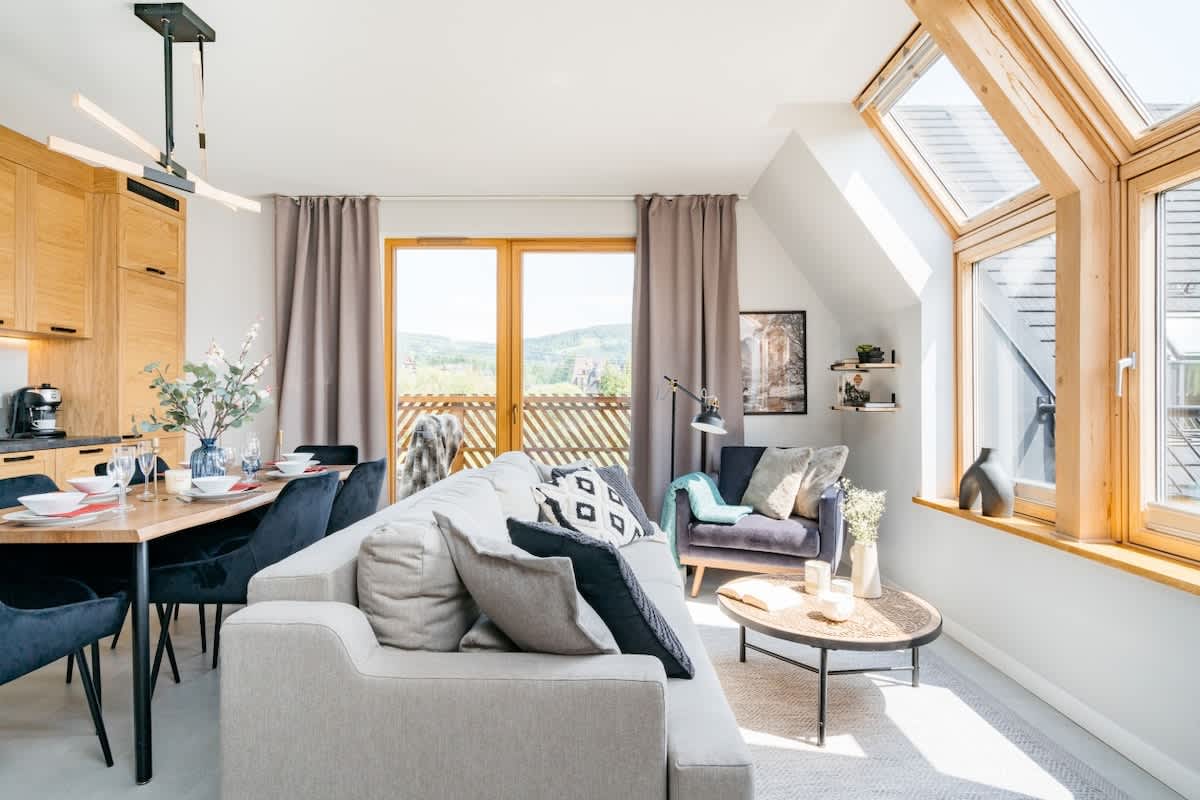 Apartment in an Enclave with a View of Giewont