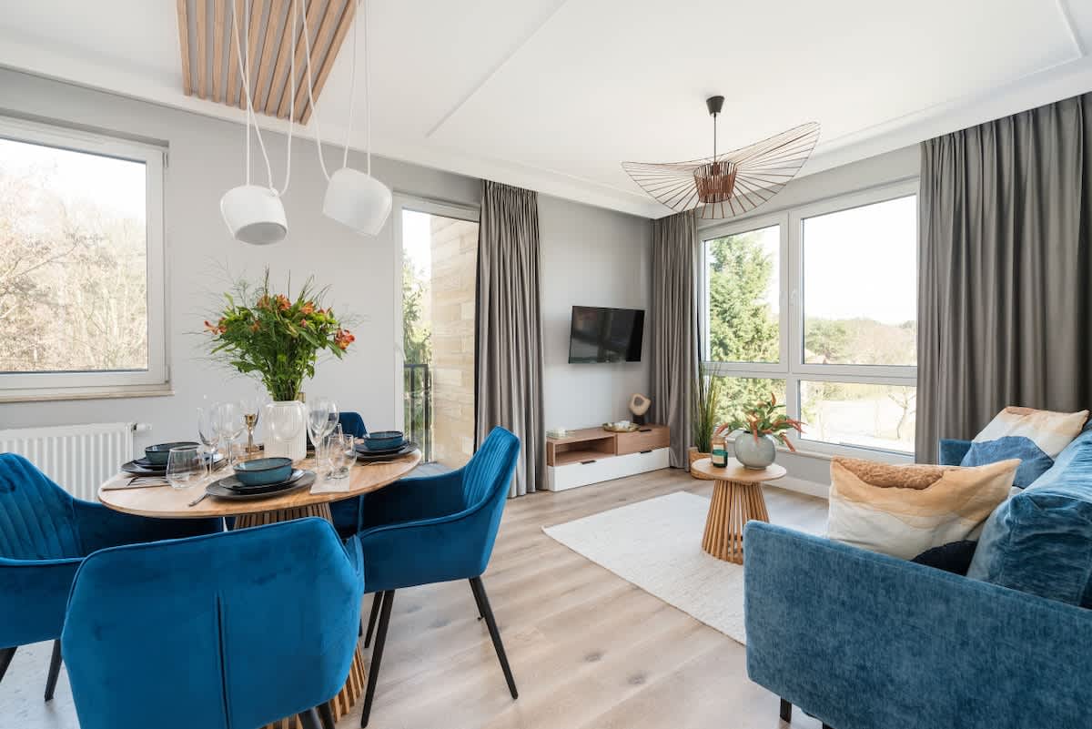 A unique apartment surrounded by greenery