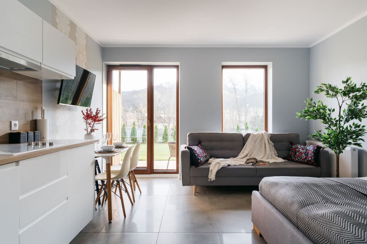 A comfortable apartment with a view of Giewont