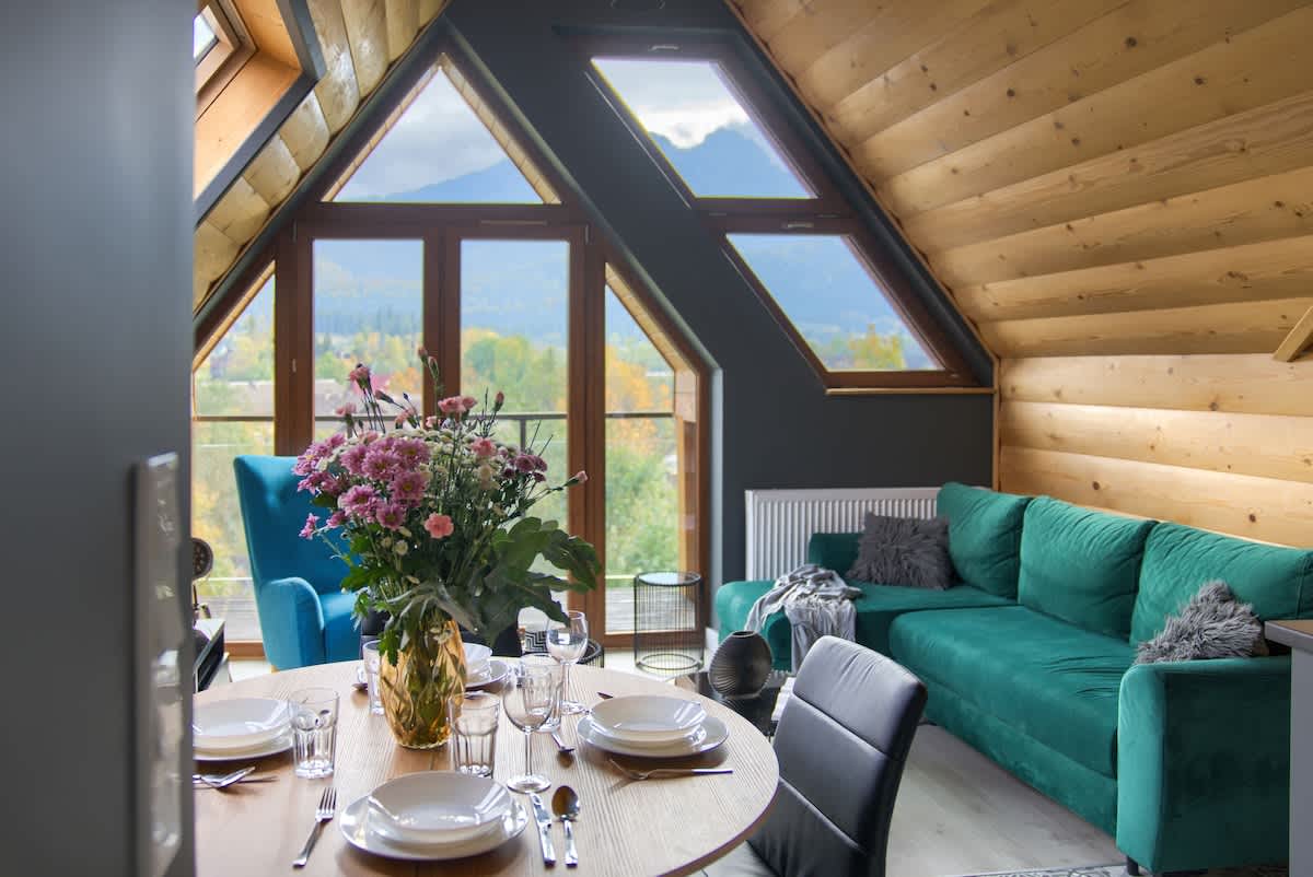 A cozy 2-bedroom apartment with an amazing view