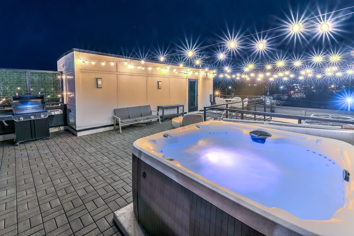 Stylish 3BR Nash Escape | Hot Tub + Skyline Views! — Nashville, TN — vacation rental
